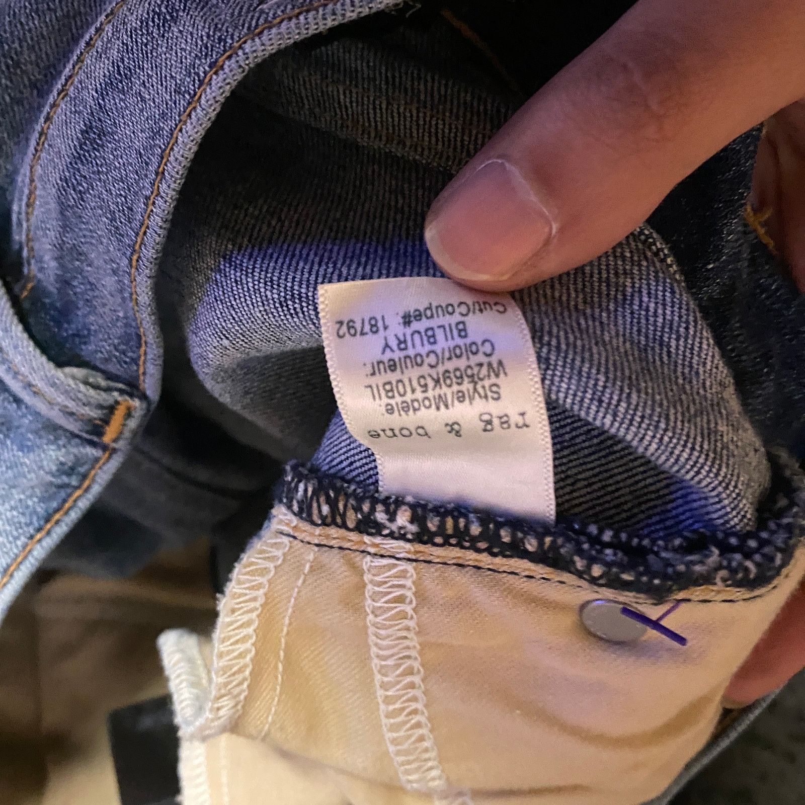 Rag & Bone Rag & Bone Blue Denim Silver Metallic Dip Skinny Jeans 27 Size 27" / US 4 / IT 40 - 8 Thumbnail