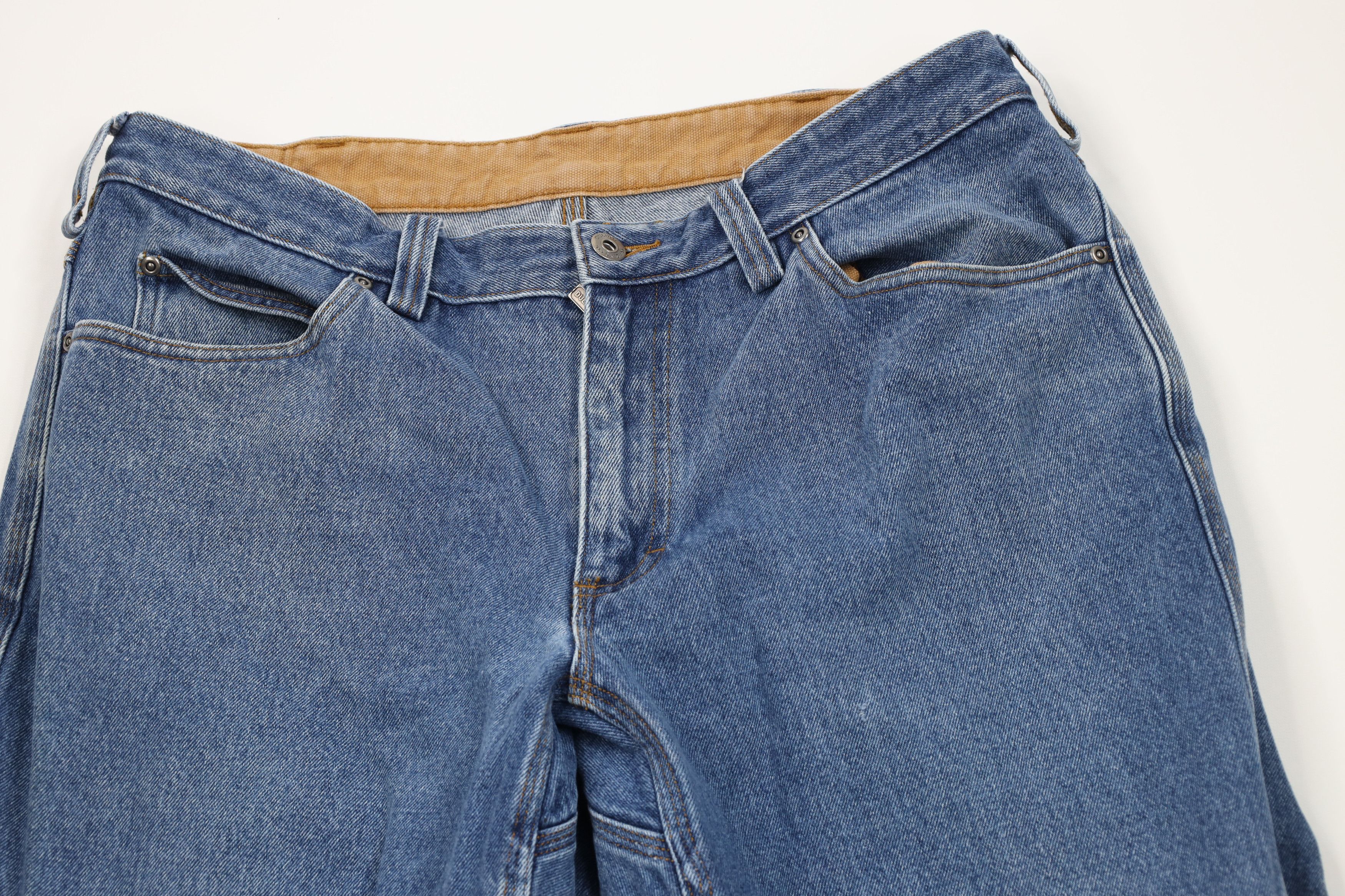 Duluth Trading Company Duluth Trading Co Workwear Wide Leg Denim Jeans Blue Size US 37 - 2 Thumbnail