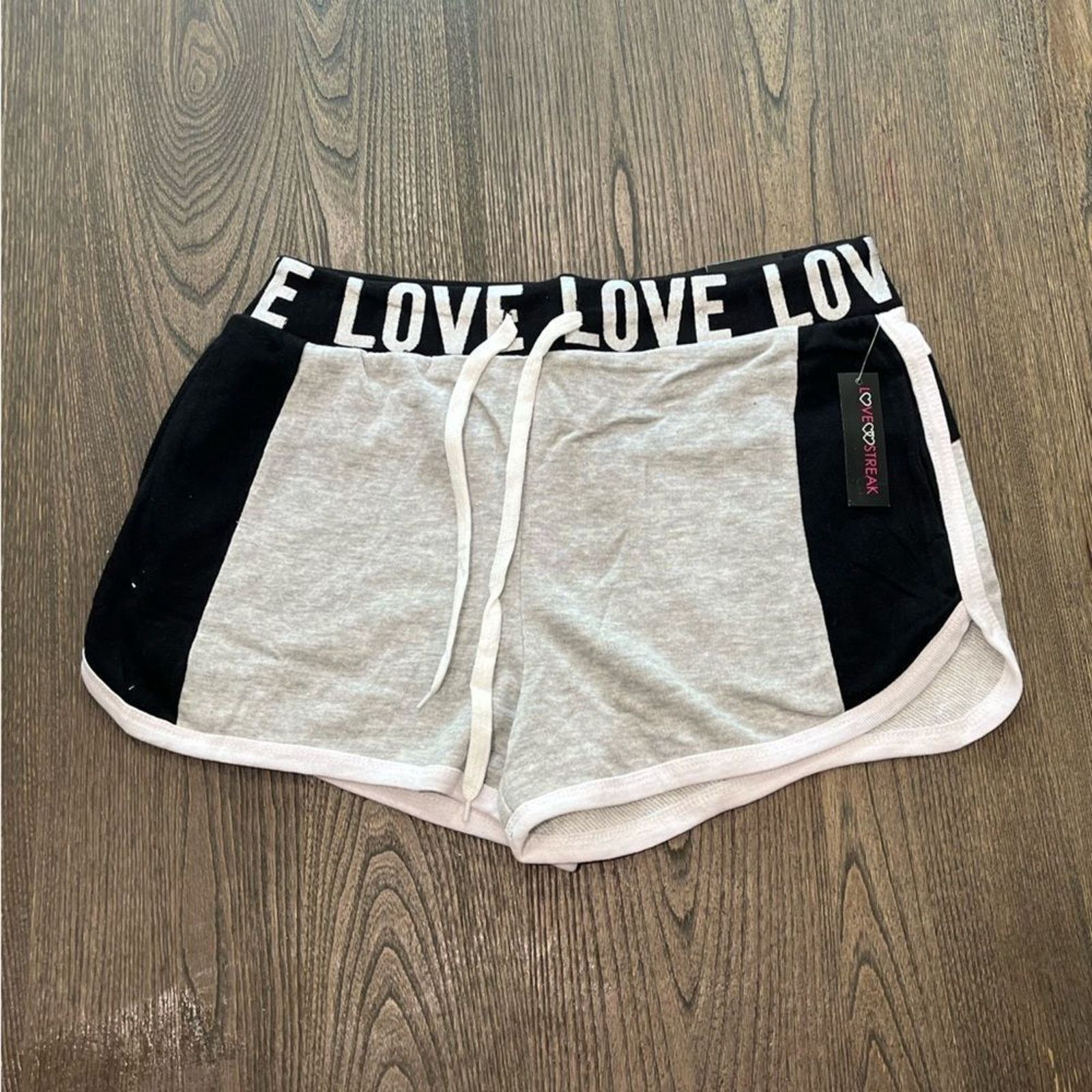 Vintage NWT Love Streak Womens Cotton Track Gym Shorts Size 1X Size 36" / US 14 / IT 50 - 1 Thumbnail