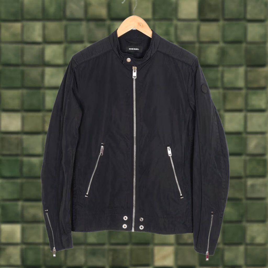Diesel Diesel Biker Jacket Men L Blue MJ6445 Size US L / EU 52-54 / 3 - 1 Thumbnail