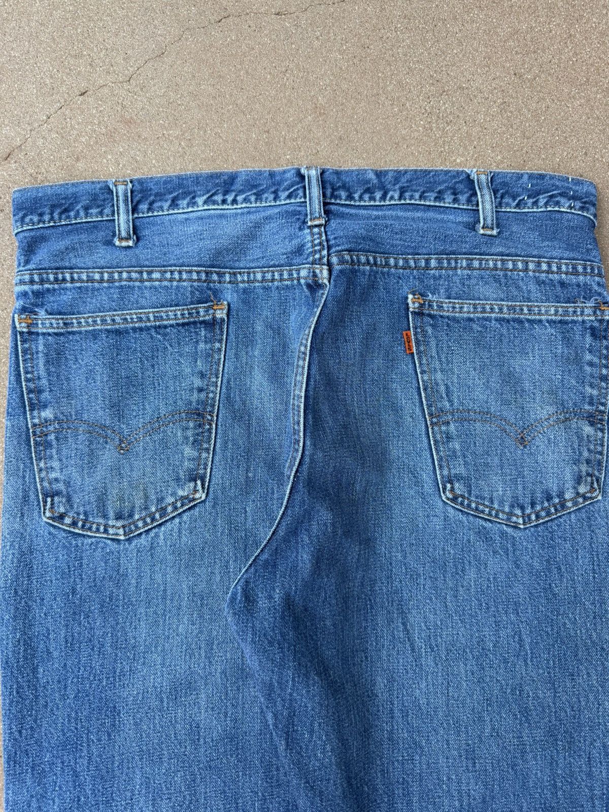 Levi's Vtg 70’s Levi’s 646 Orange Tab Bellbottom Flare Jeans 37x28 Size US 37 - 7 Thumbnail