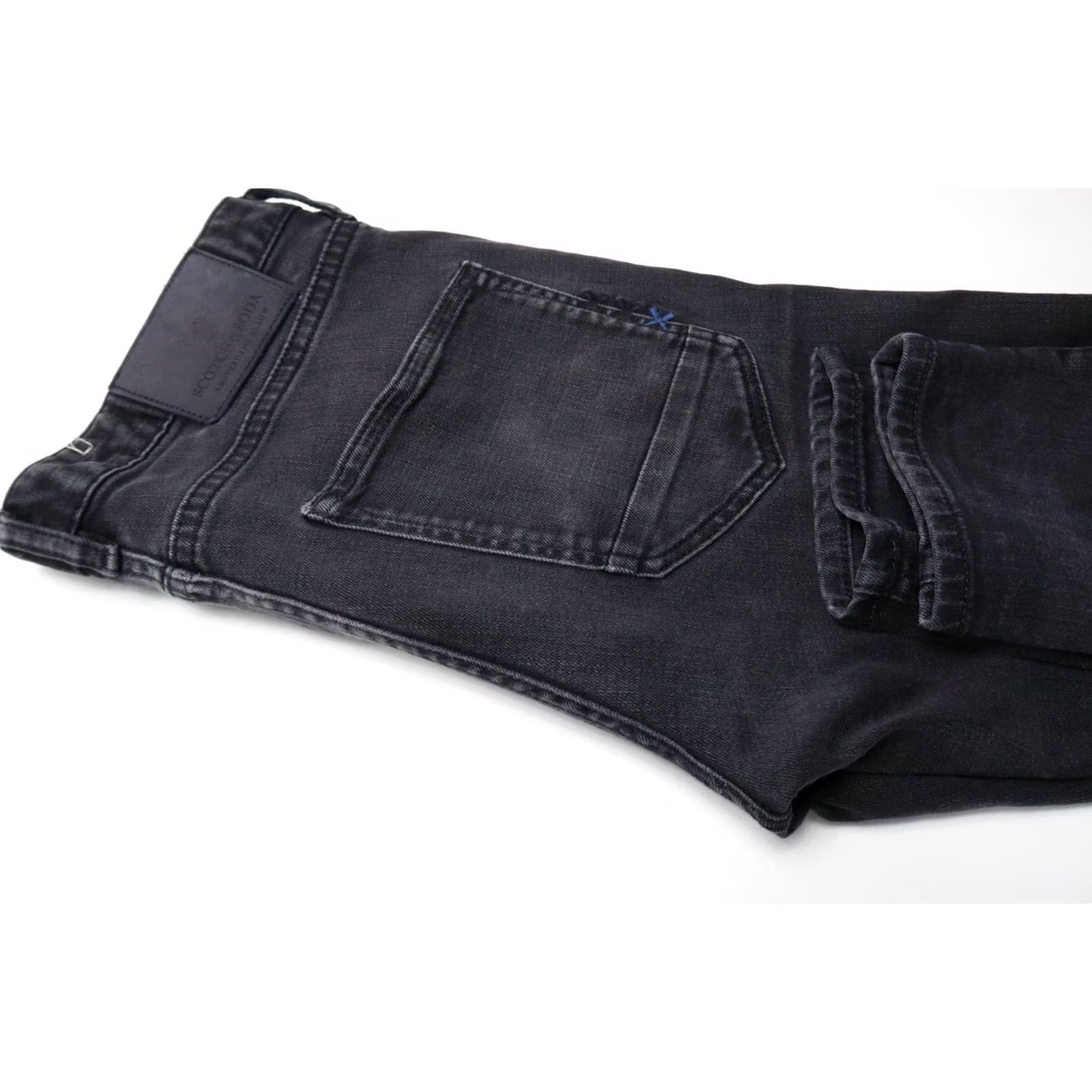 Scotch & Soda SCOTCH & SODA Skim Jeans Men's W30/L32 Stretch Black Slim Size US 30 / EU 46 - 7 Thumbnail