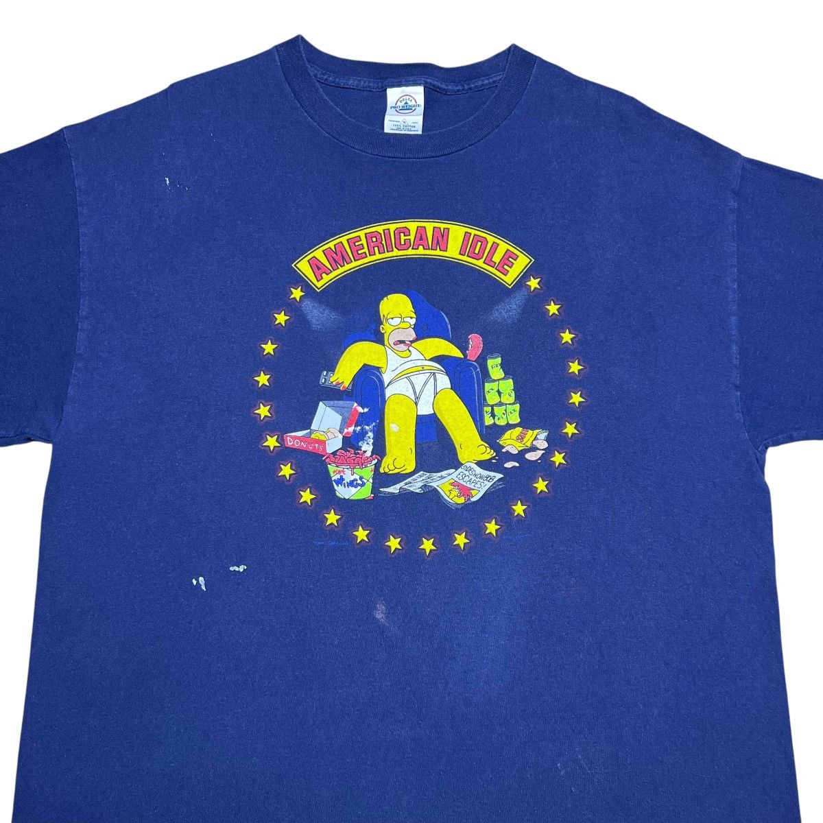 The Simpsons 2000s The Simpsons Homer Simpson American Idle Fox T-Shirt Size US XL / EU 56 / 4 - 4 Thumbnail