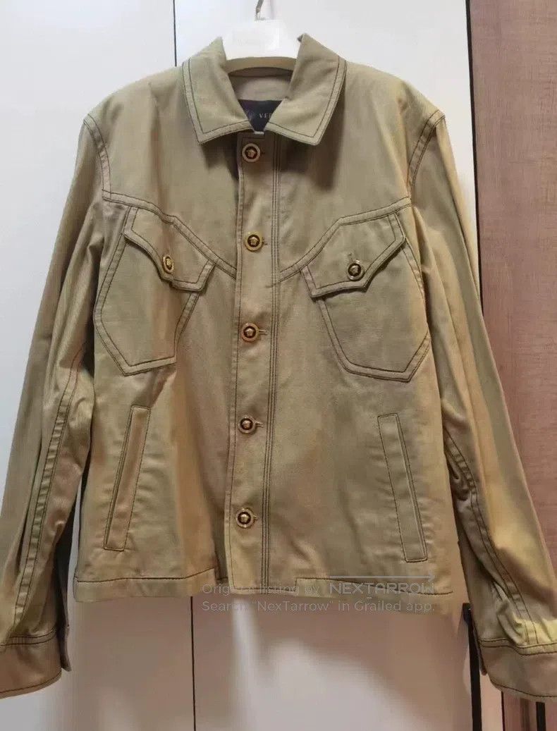 Versace Versace Men's khaki jacket Size US L / EU 52-54 / 3 - 1 Thumbnail