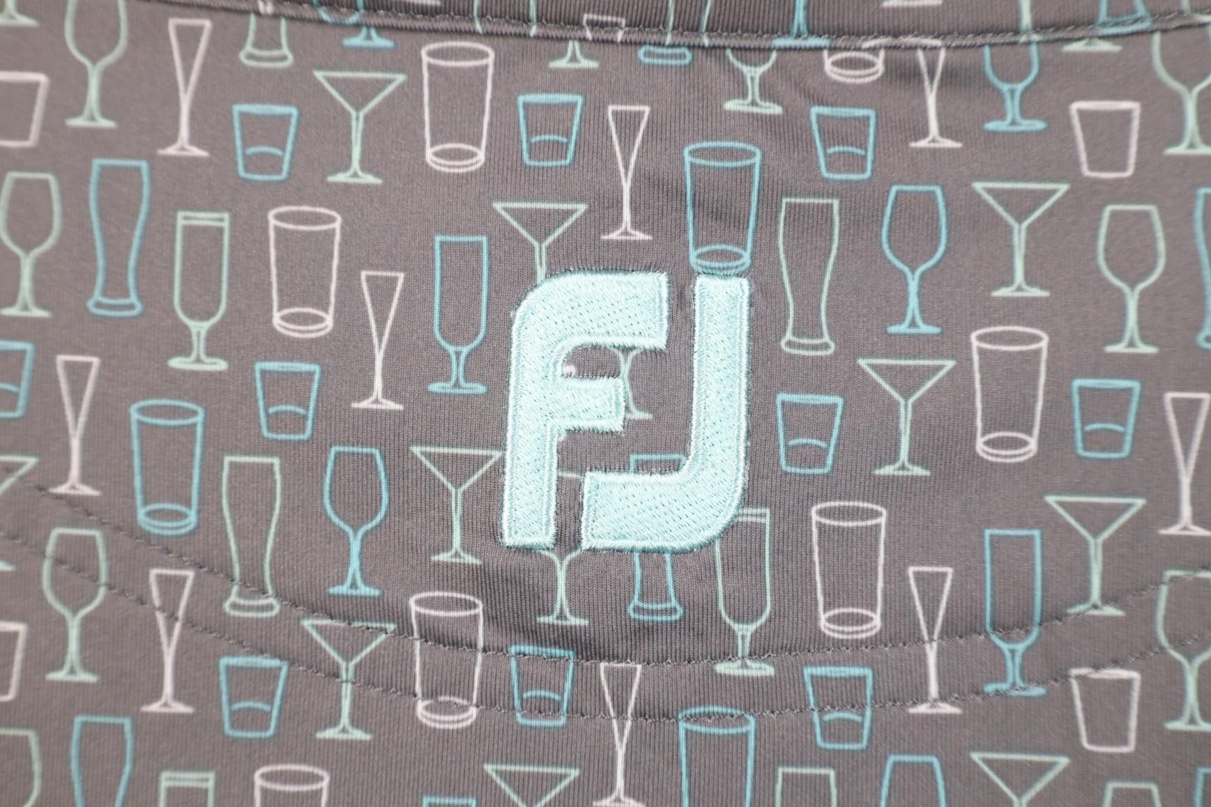 Footjoy FootJoy Glasses All Over Print Knit Collared Golf Polo Shirt Size US XXL / EU 58 / 5 - 9 Thumbnail