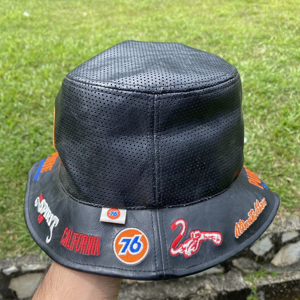 Other Vintage leather bucket Hat 76 lubricant racing Size ONE SIZE - 2 Thumbnail
