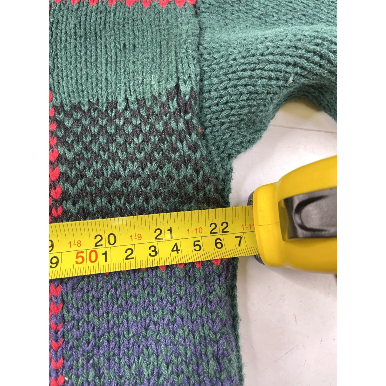 Bell VINTAGE Heirloom Collectibles Sweater Christmas Crewneck Women 18/20 Green Knit Cotton Blend Bell Bow Christmas Tree Belle 90s Size XXL / US 16-18 / IT 52-54 - 7 Thumbnail
