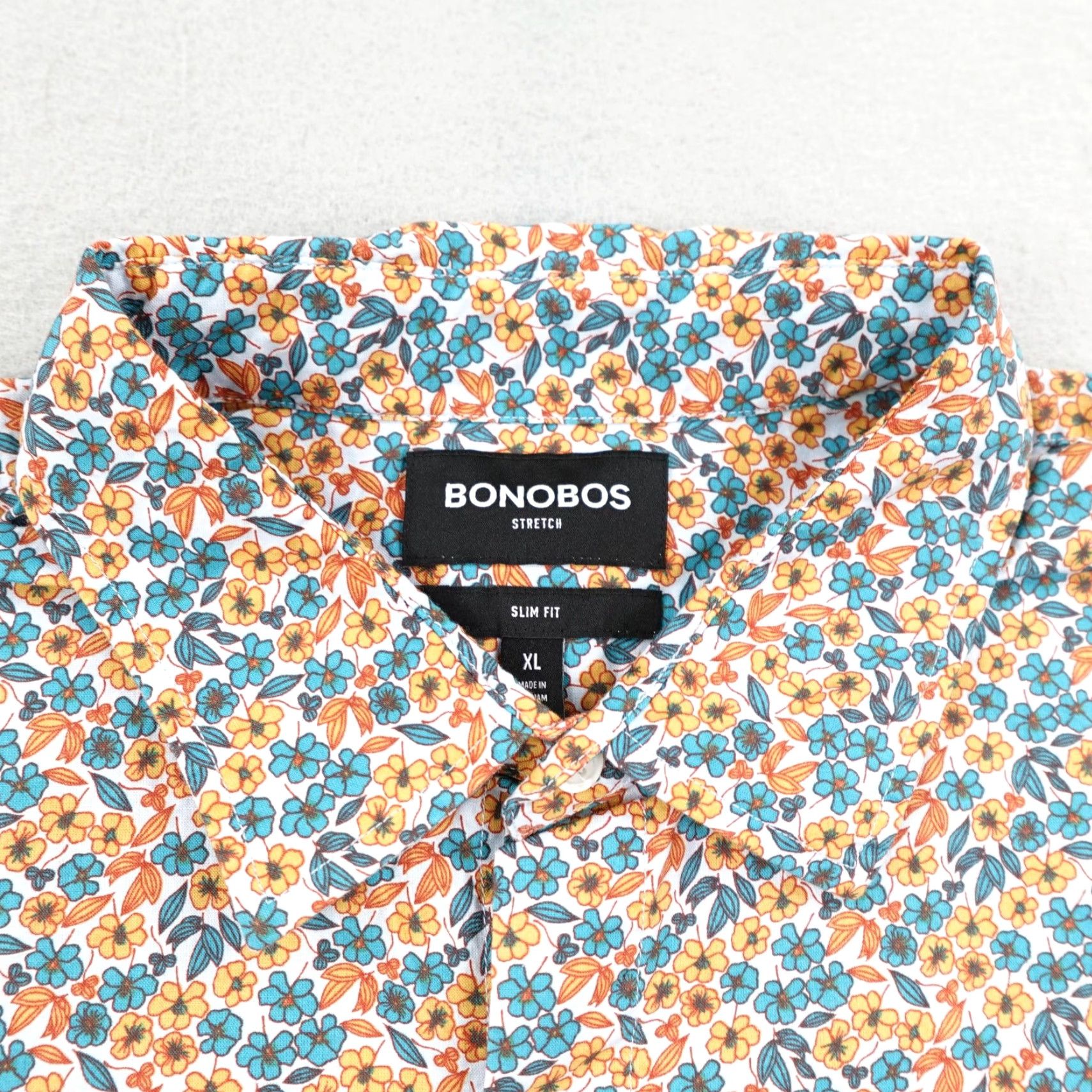 Bonobos Bonobos Shirt Men's XL Multicolor Floral Button-Up Lightweight Tropical Casual Size US XL / EU 56 / 4 - 2 Thumbnail