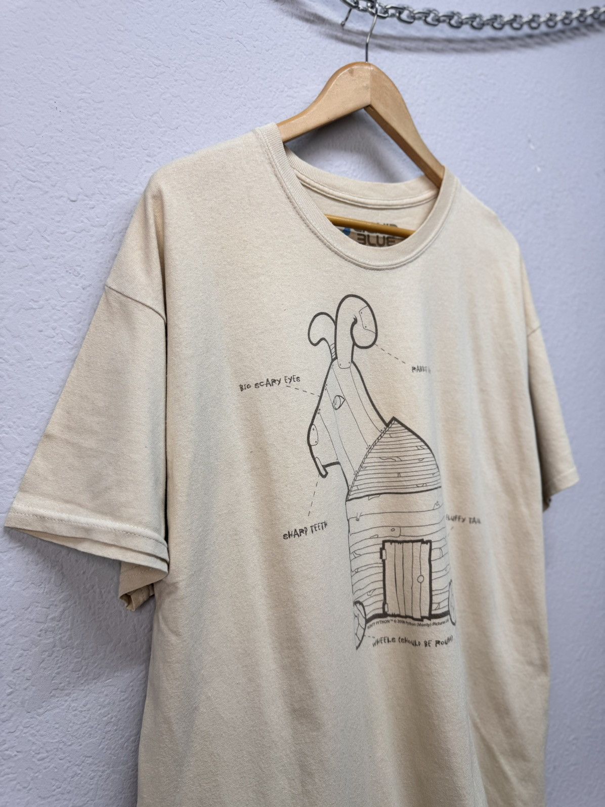 Liquid Blue × Vintage Vintage Monty Python & the Holy Grain Trojan Rabbit T Shirt Size US XL / EU 56 / 4 - 5 Thumbnail