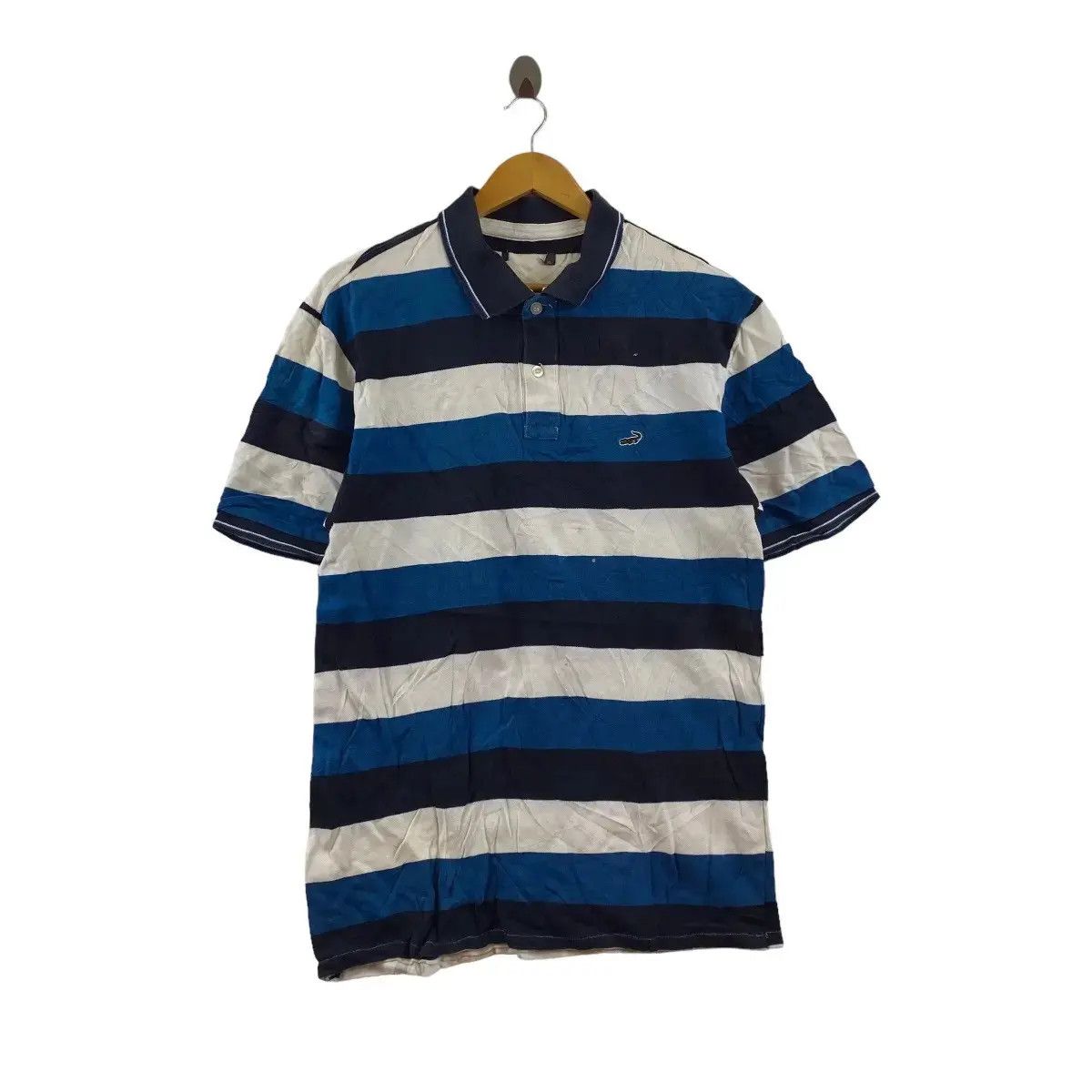 Lacoste Vintage LACOSTE FRANCE Tennis Golf Striped Polo Tee Shirt Size US XL / EU 56 / 4 - 1 Thumbnail