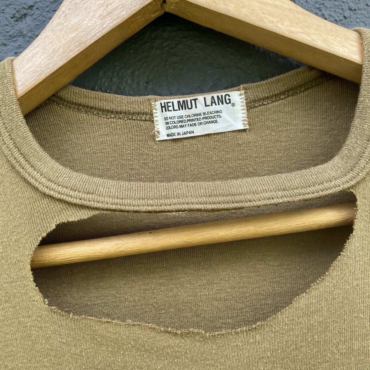Helmut Lang Thrashed Faded Vintage 90s Helmut Lang ERD GRUNGE PLAIN TEE Size US M / EU 48-50 / 2 - 3 Thumbnail
