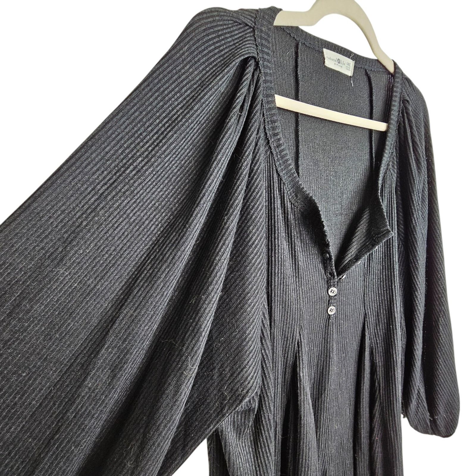Natural Issue Natural Life Womens Oversized Boho Tunic Dress OS Lagenlook Size ONE SIZE - 5 Thumbnail