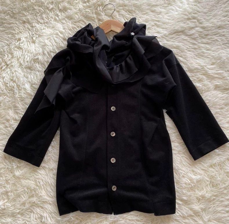 Comme des Garcons Comme Des Garcons Shirt collar deformed black Size S / US 4 / IT 40 - 1 Thumbnail