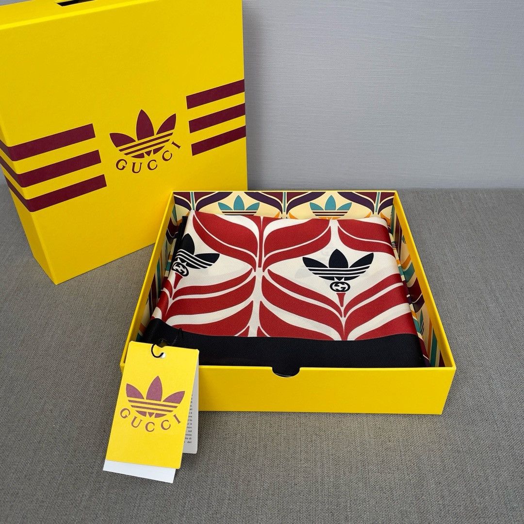 Adidas × Gucci Gucci x adidas silk scarf New Size ONE SIZE - 2 Thumbnail