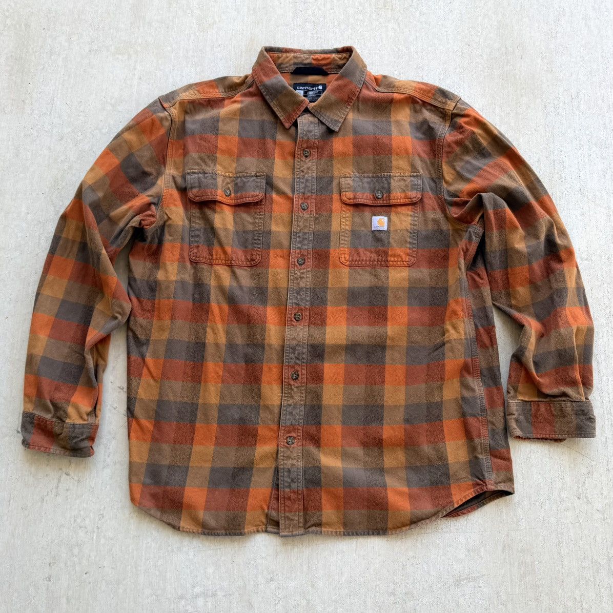 Carhartt Carhartt Loose Fit Men’s X-Large Flannel Button Up Plaid Size US XL / EU 56 / 4 - 1 Thumbnail