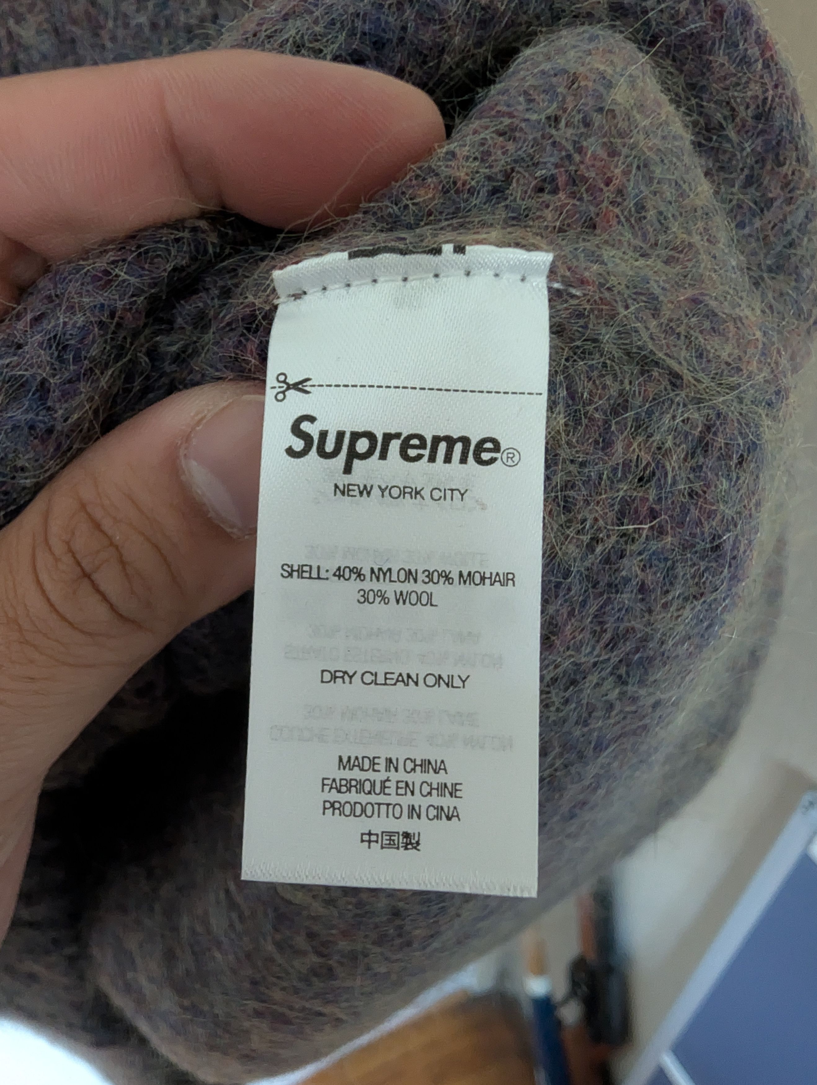 Supreme Supreme Mohair Sweater FW22 Purple Melange Size Small Size US S / EU 44-46 / 1 - 4 Thumbnail