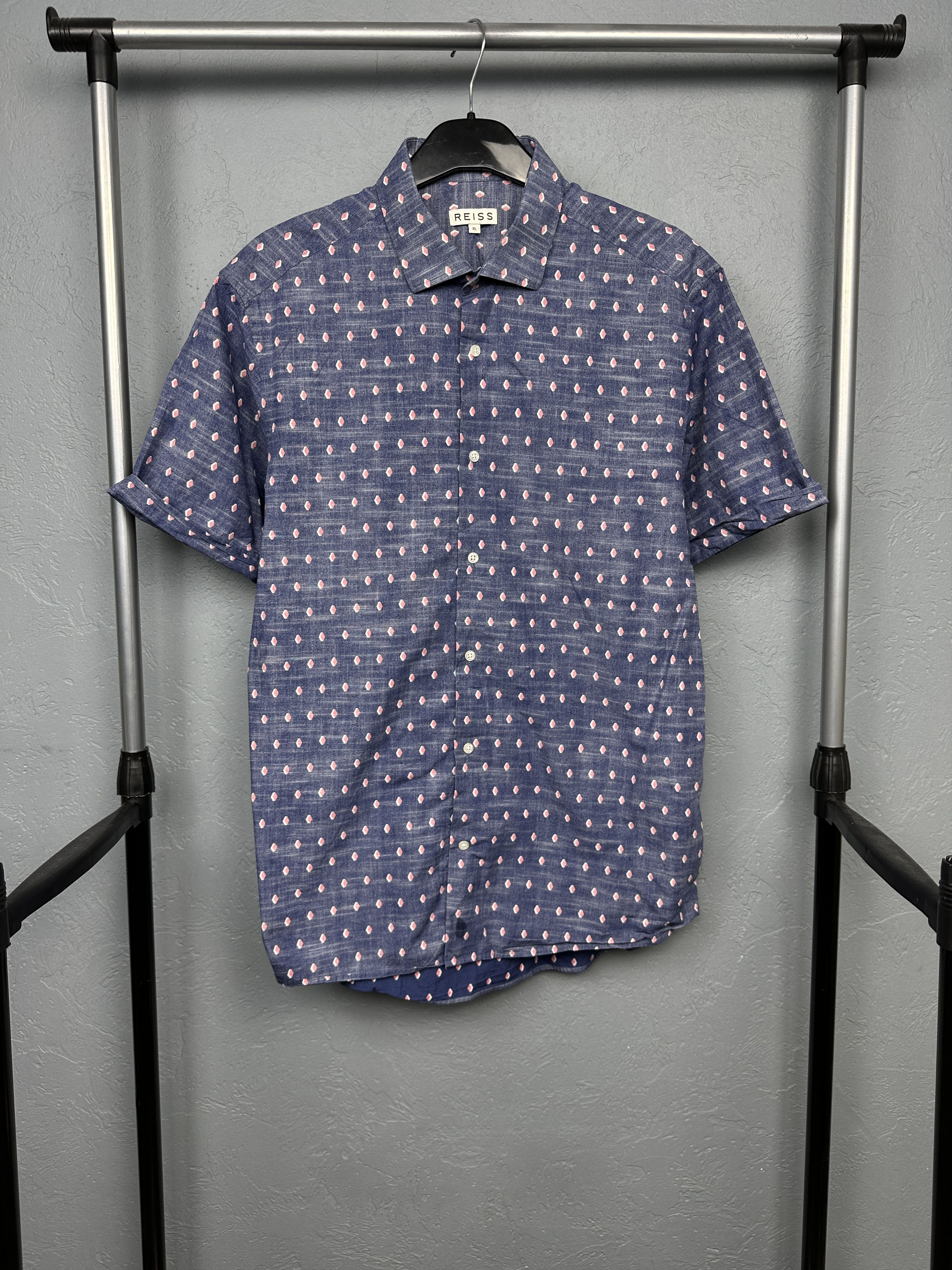 Reiss Reiss Mens Hawaiian Short Sleeve Shirt Size US XL / EU 56 / 4 - 1 Thumbnail