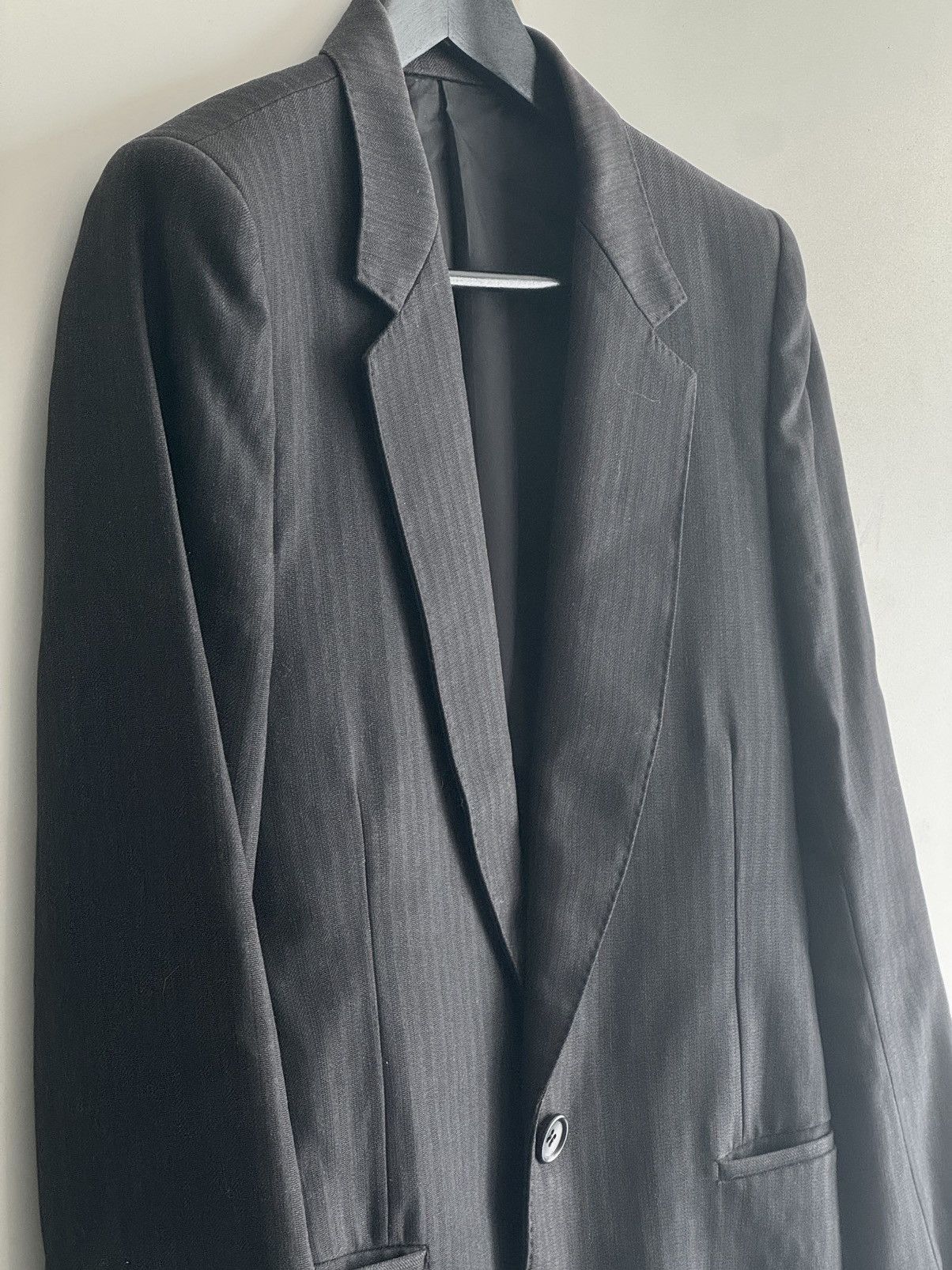 Julius RARE: Julius_7 AW04 “Post Proletariat” Wool Blend Blazer sz1 Size 44S - 3 Thumbnail
