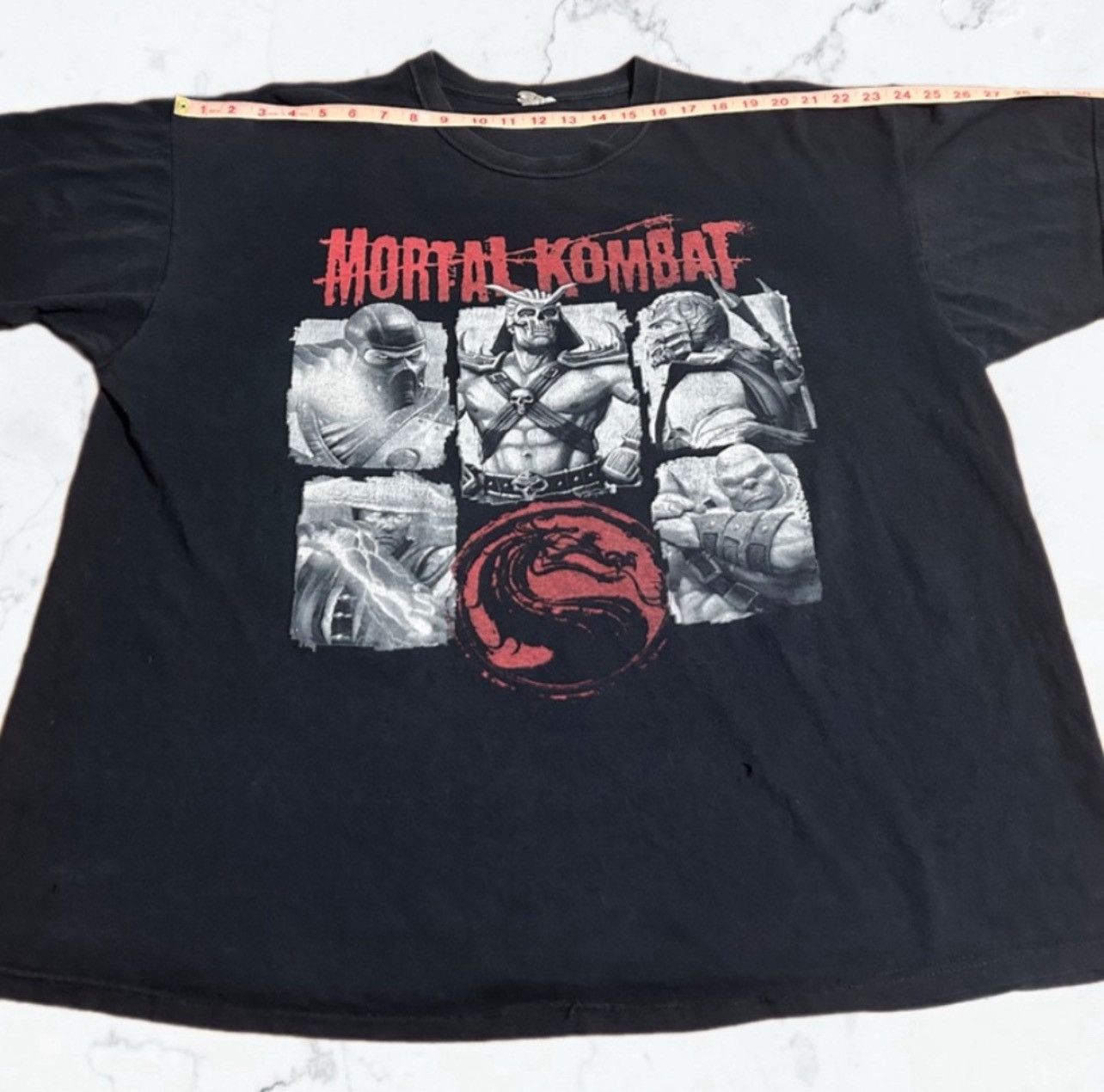 Vintage Vintage 90s Mortal Kombat Grid Tee JERZEES USA 2XL Size US XXL / EU 58 / 5 - 4 Thumbnail
