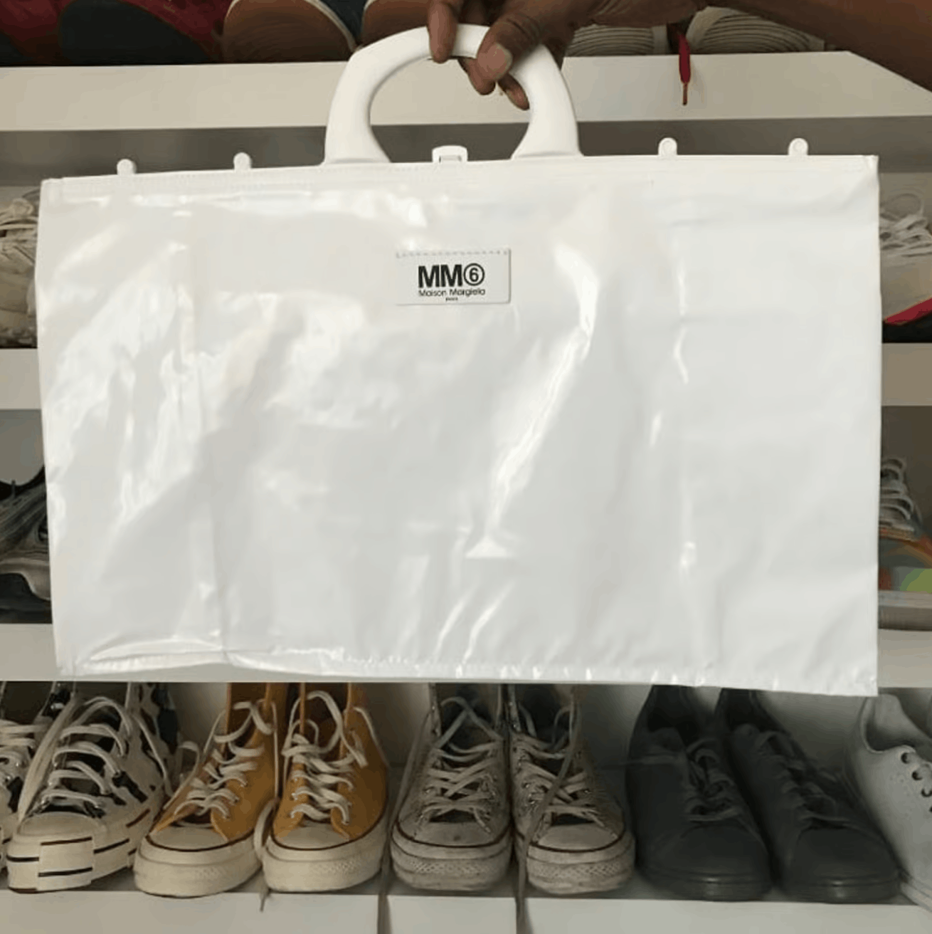 Maison Margiela MAISON MARGIELA MM6 PVC Shopping Tote Handbag Size ONE SIZE - 1 Thumbnail