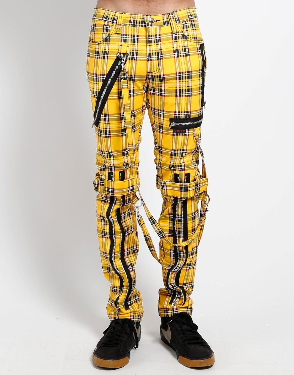 Tripp NYC TRIPP NYC YELLOW PLAID PANTS Size US 32 / EU 48 - 1 Thumbnail