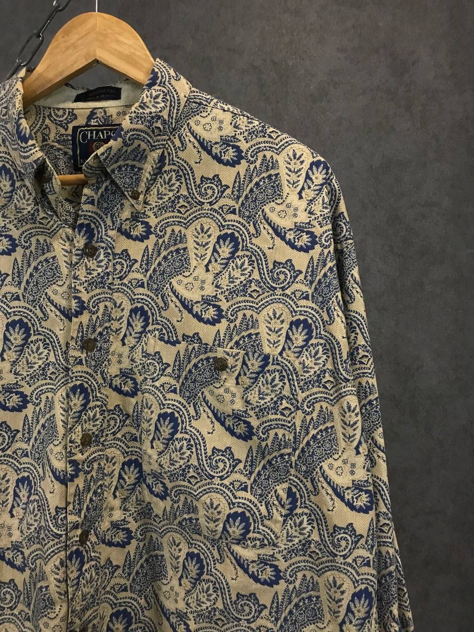 Chaps Ralph Lauren Chaps Ralph Lauren vintage art crazy shirt Size US L / EU 52-54 / 3 - 2 Thumbnail
