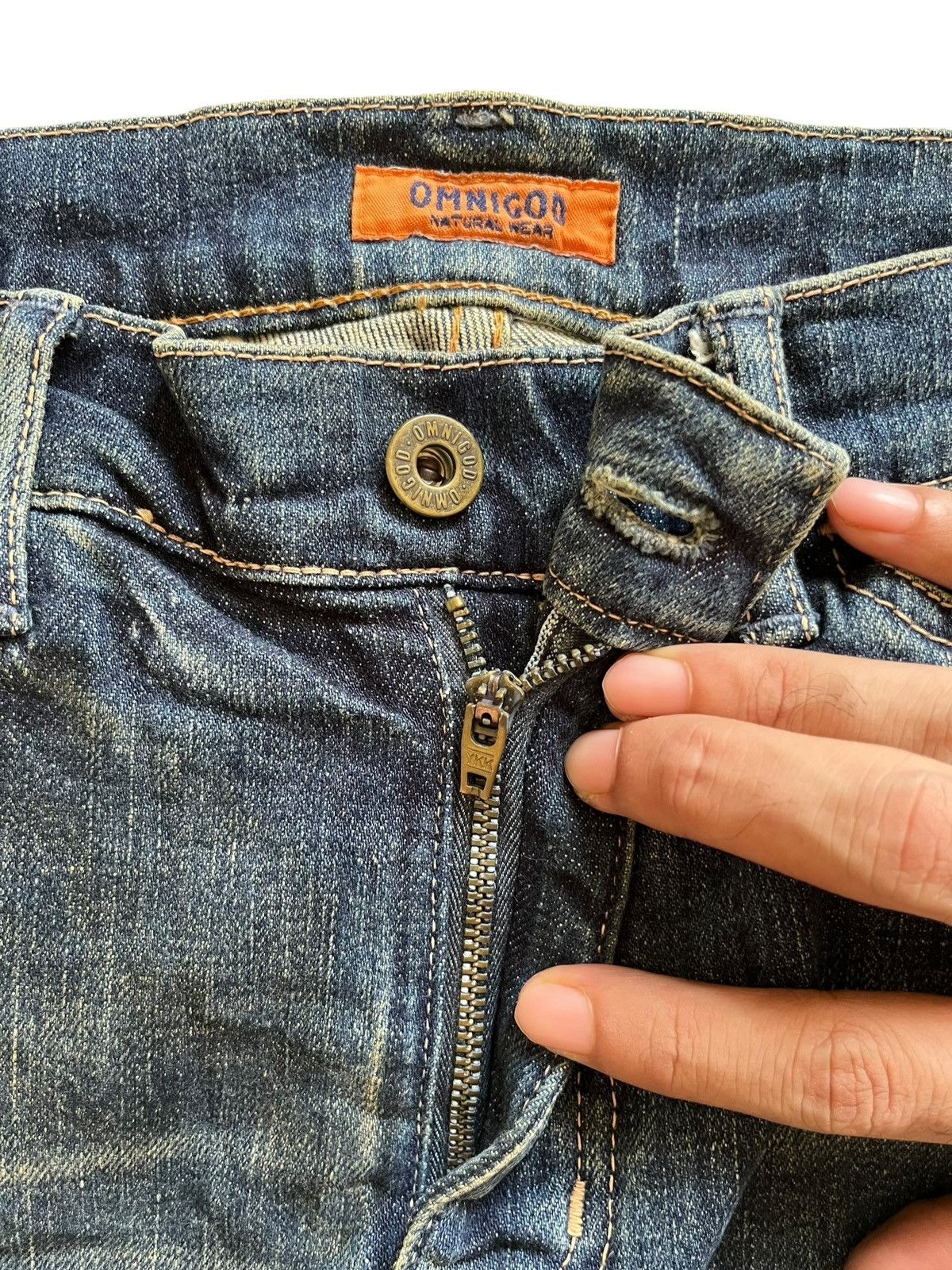 Japanese Brand × OMNIGOD × Tornado Mart Vintage Japanese Omnigod Cargo Style Mud Wash Bootcut Jeans Size US 28 / EU 44 - 3 Thumbnail