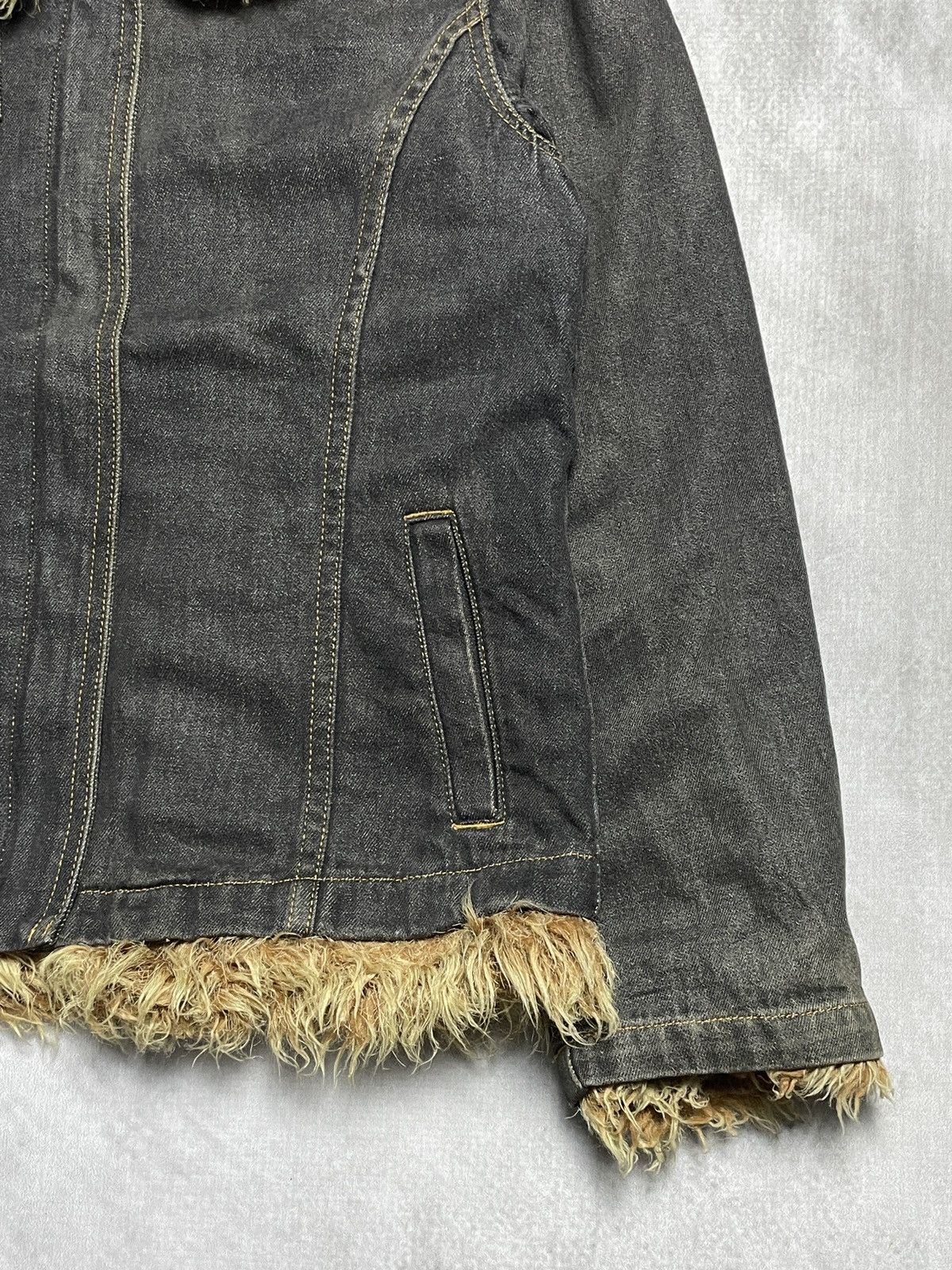 Japanese Brand 2000’s El.Road - Vkei Style Trim Fur Jacket Size US M / EU 48-50 / 2 - 2 Thumbnail