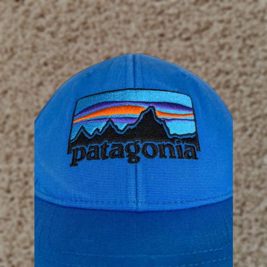 Patagonia Patagonia Hat Cap Snap Back Adult One Size Blue 100% Cotton Fitz Roy Embroidered Snapback Hat/Cap Mens Size ONE SIZE - 1 Thumbnail