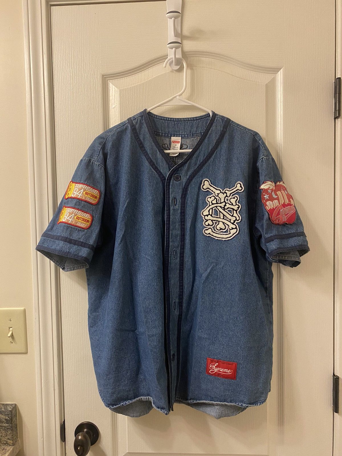 supreme Patches Denim Baseball Jersey Spring/Summer 2021 Preview