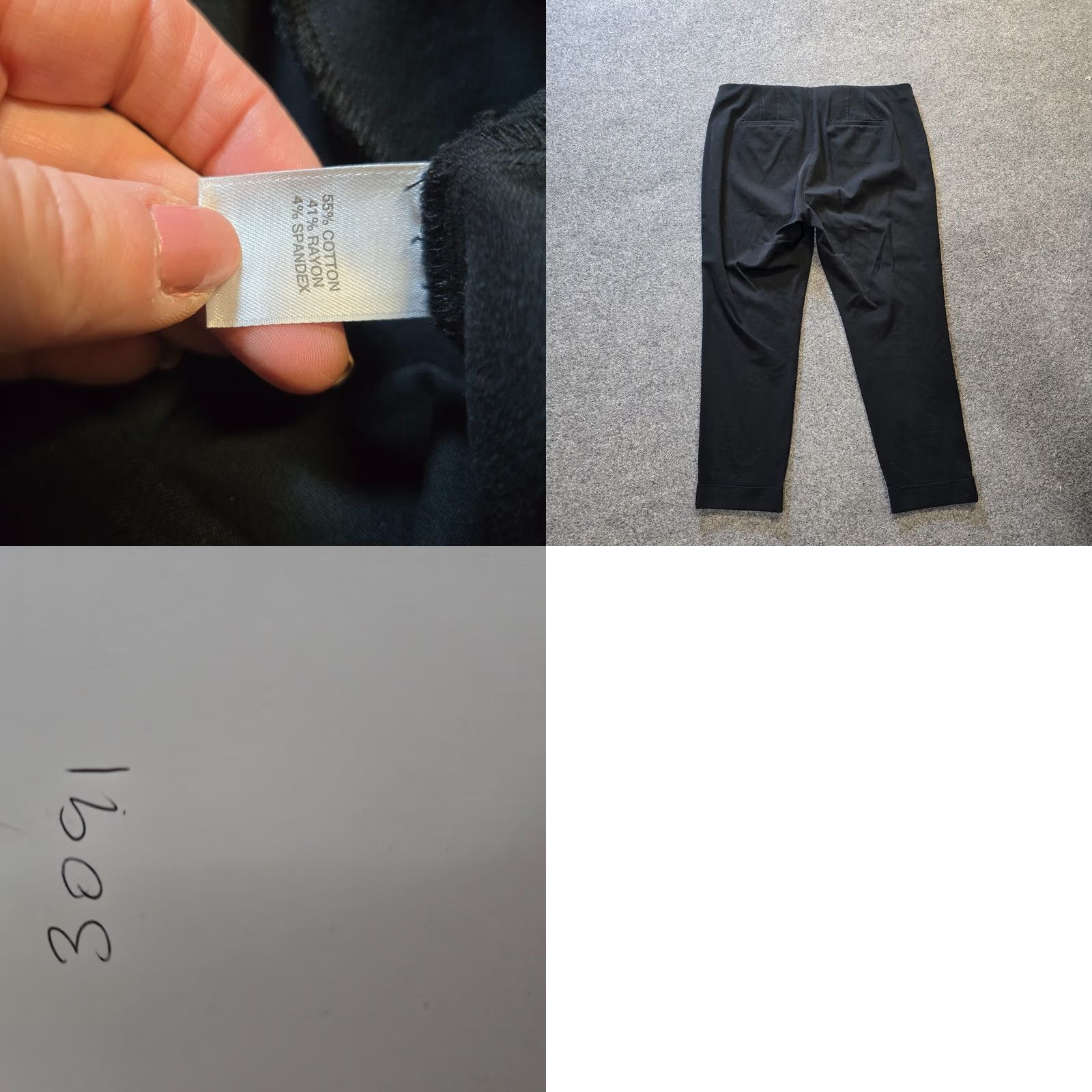 J. Jill J. Jill Pants Women 14 Black Premium Bi Stretch Ankle Career Casual Cuffed Size 36" / US 14 / IT 50 - 8 Thumbnail