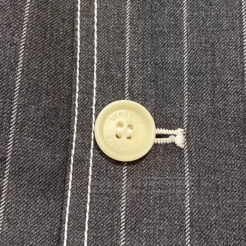 Versace Versace Gray wool striped coat Size US XL / EU 56 / 4 - 4 Thumbnail