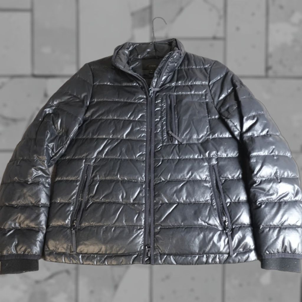 J.Crew J.Crew Womens Jacket Small Black Down Full Zip Puffer Jacket Baseed on Original Title Size S / US 4 / IT 40 - 1 Thumbnail