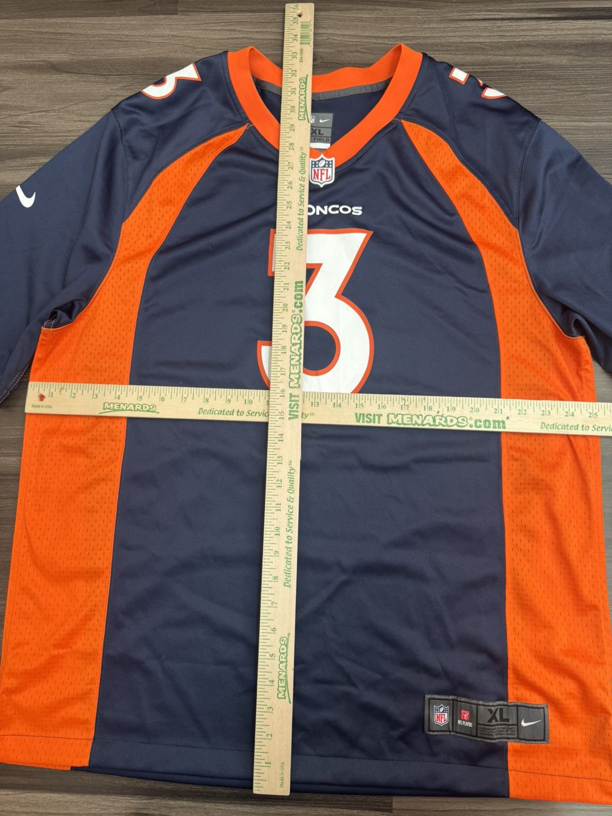 Nike Denver Broncos Russell Wilson #3 NFL On Field Home Jersey Size US XL / EU 56 / 4 - 6 Thumbnail