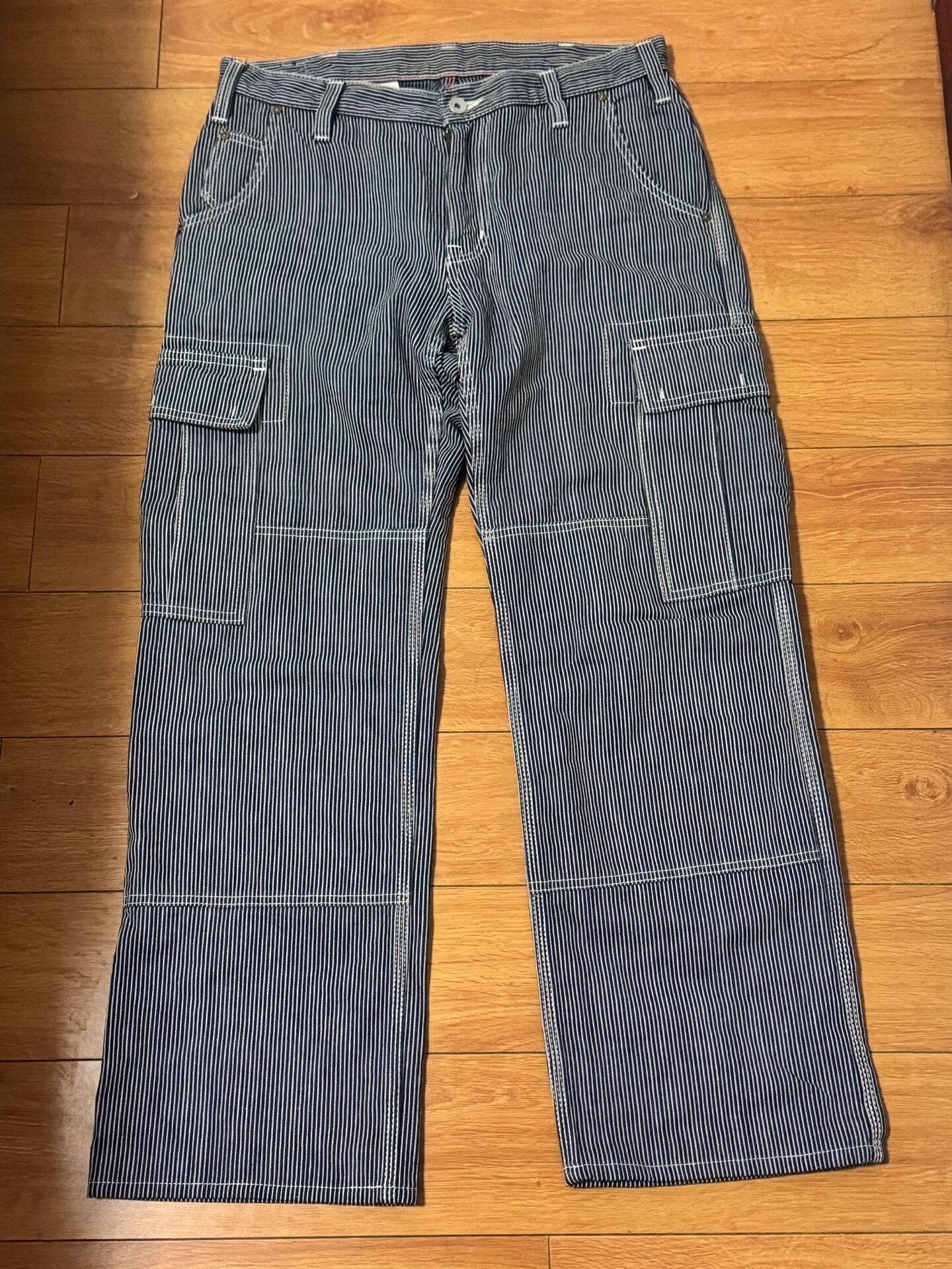 Iron Heart Iron Heart Striped Work Pants Size US 32 / EU 48 - 1 Thumbnail