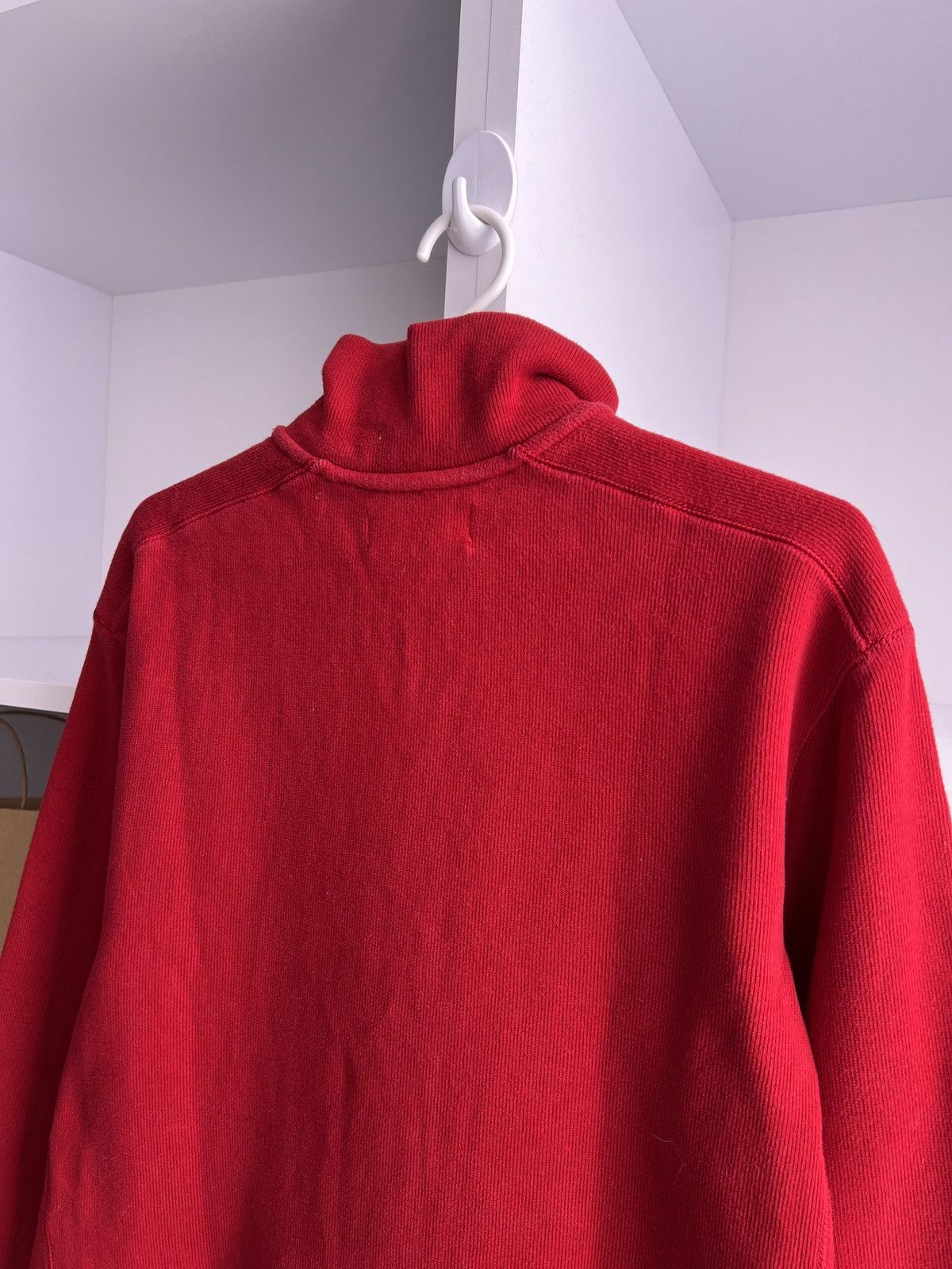 Vintage Polo Ralph Lauren Denim Heavy 1/4 zip sweatshirt