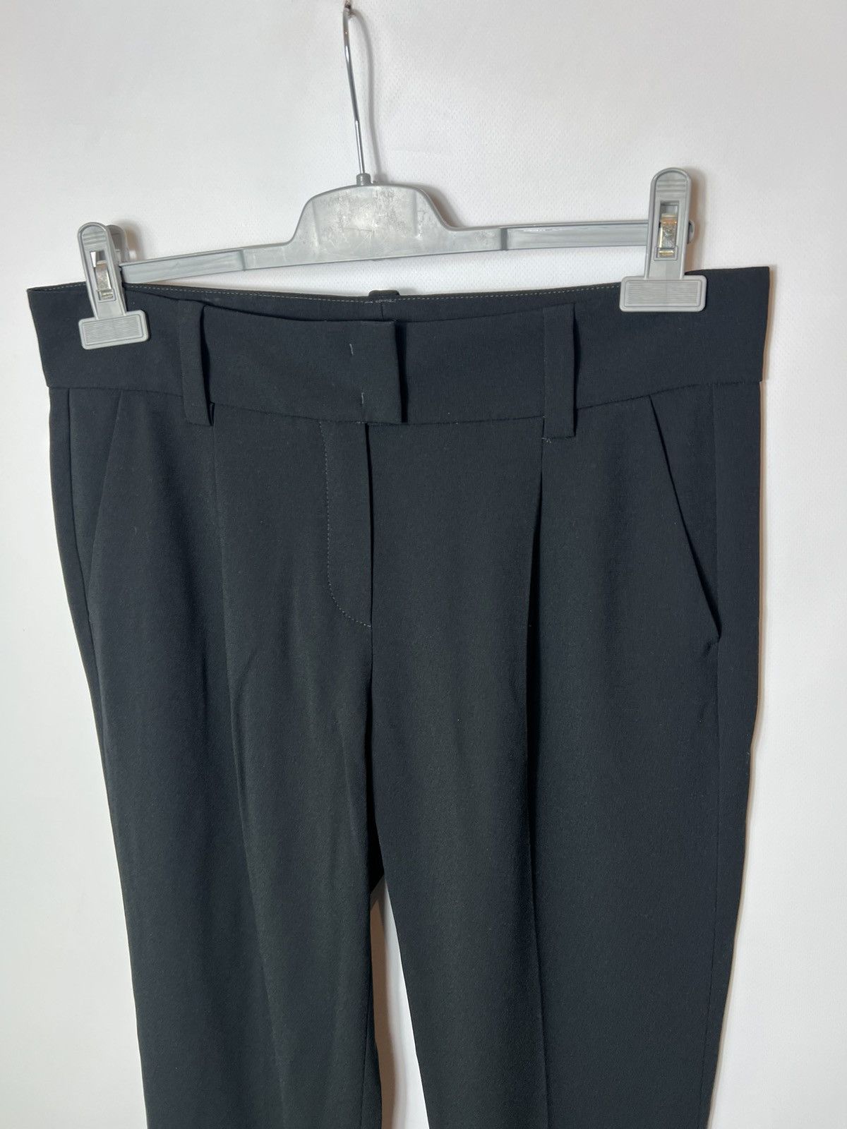 Vintage Vintage luxury designer Rene Lezard Black Womens Pants Size 28" / US 6 / IT 42 - 2 Thumbnail