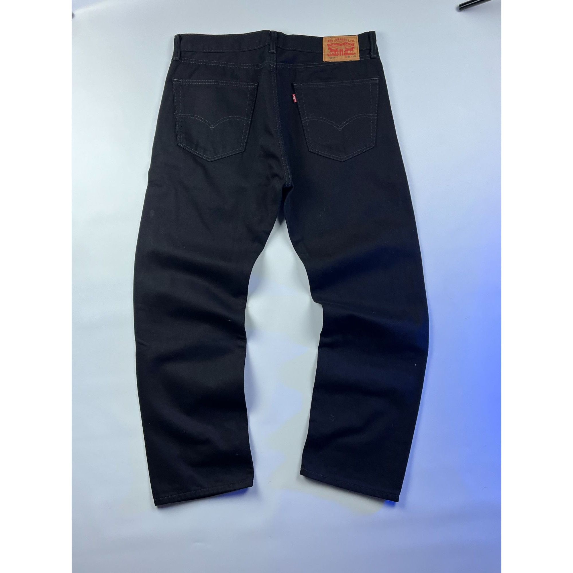 Levi's × Vintage Levis Mens 505 Regular Fit Jeans W36 L30 Black Denim Size US 36 / EU 52 - 1 Thumbnail
