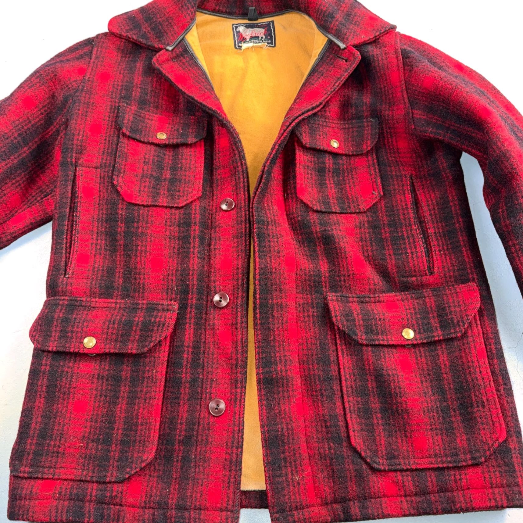 Vintage VINTAGE Woolrich Mackinaw Jacket Buffalo Plaid Red Wool Adult L Hunting Workwear Mens Size US L / EU 52-54 / 3 - 7 Thumbnail