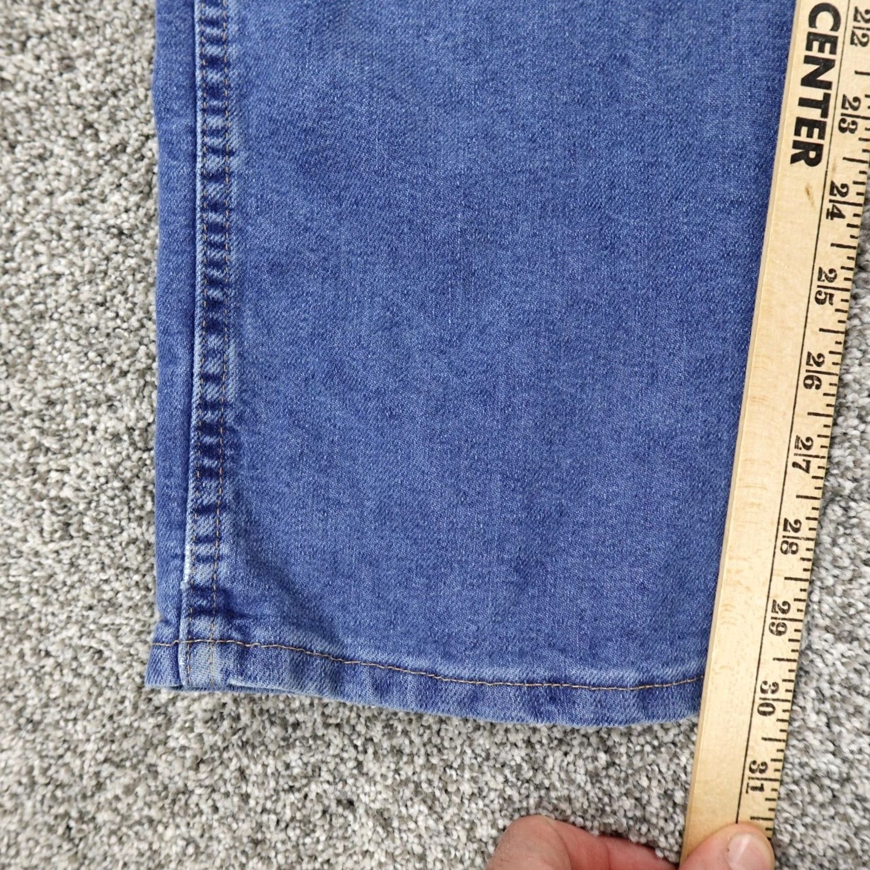 Wrangler Wrangler Jeans Mens 36X30 Dark Blue Denim Western Cowboy Rodeo Fade Grunge Jeans Mens Regular 36 Blue 5-Pocket Wrangler Mens Jeans Size US 36 / EU 52 - 3 Thumbnail