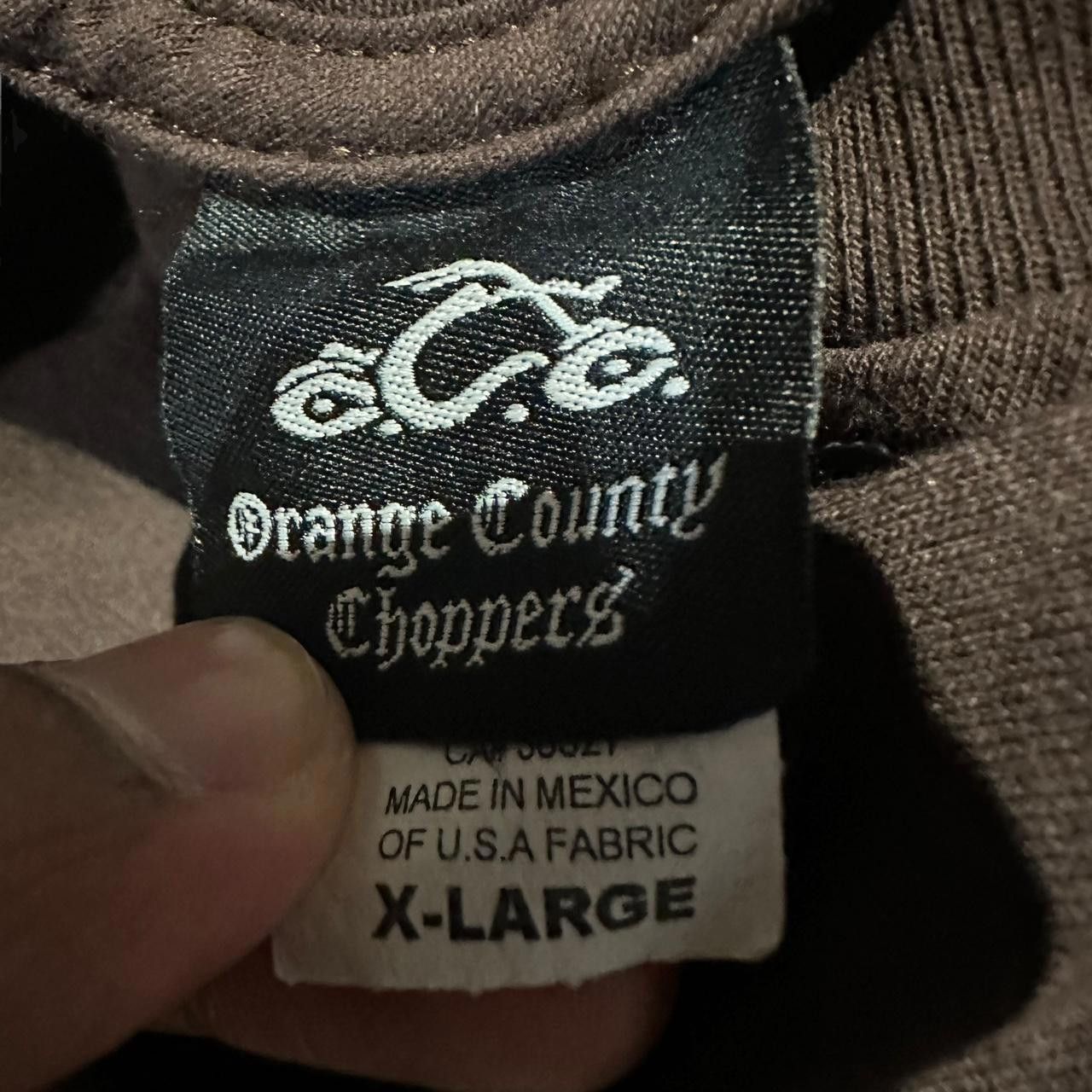 Designer Vintage 90s Orange County Choppers Long-Sleeve Shirt Size US XL / EU 56 / 4 - 6 Thumbnail