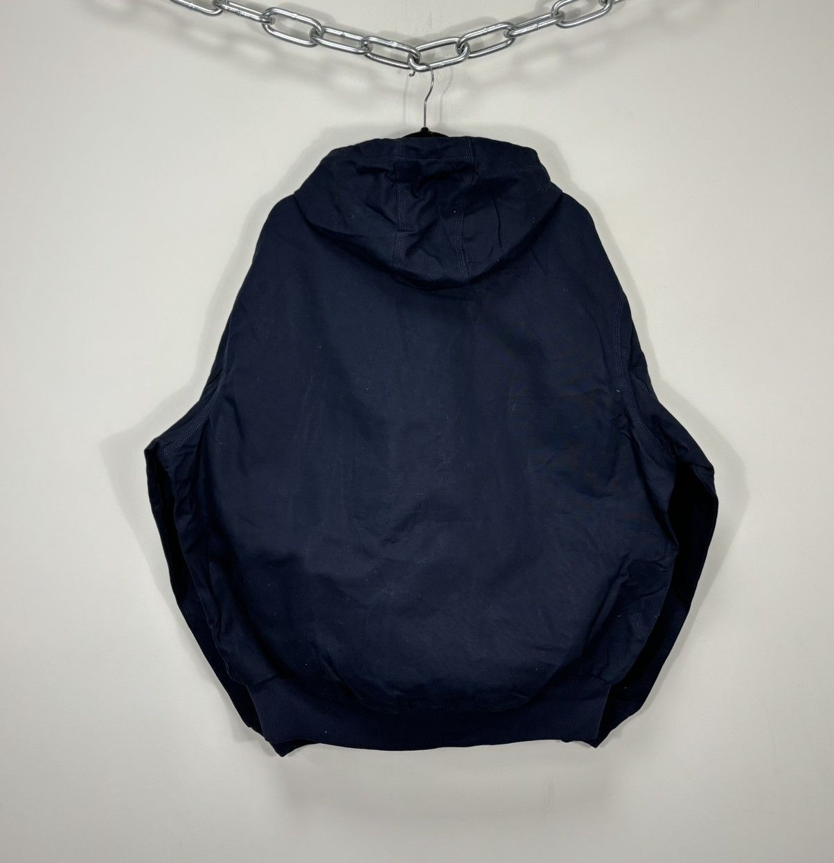 Carhartt Vintage Carhartt J131 USA Navy Hype Hooded Active Jacket Size US XL / EU 56 / 4 - 2 Thumbnail
