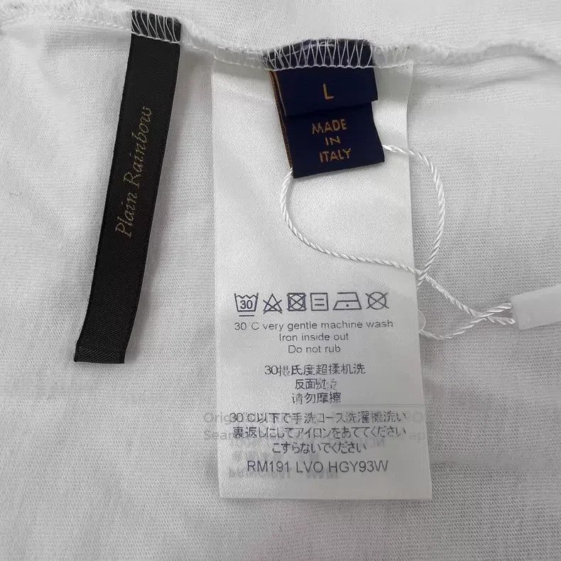 Louis Vuitton Louis Vuitton White logo printed crew neck short sleeve T- Size US L / EU 52-54 / 3 - 7 Thumbnail