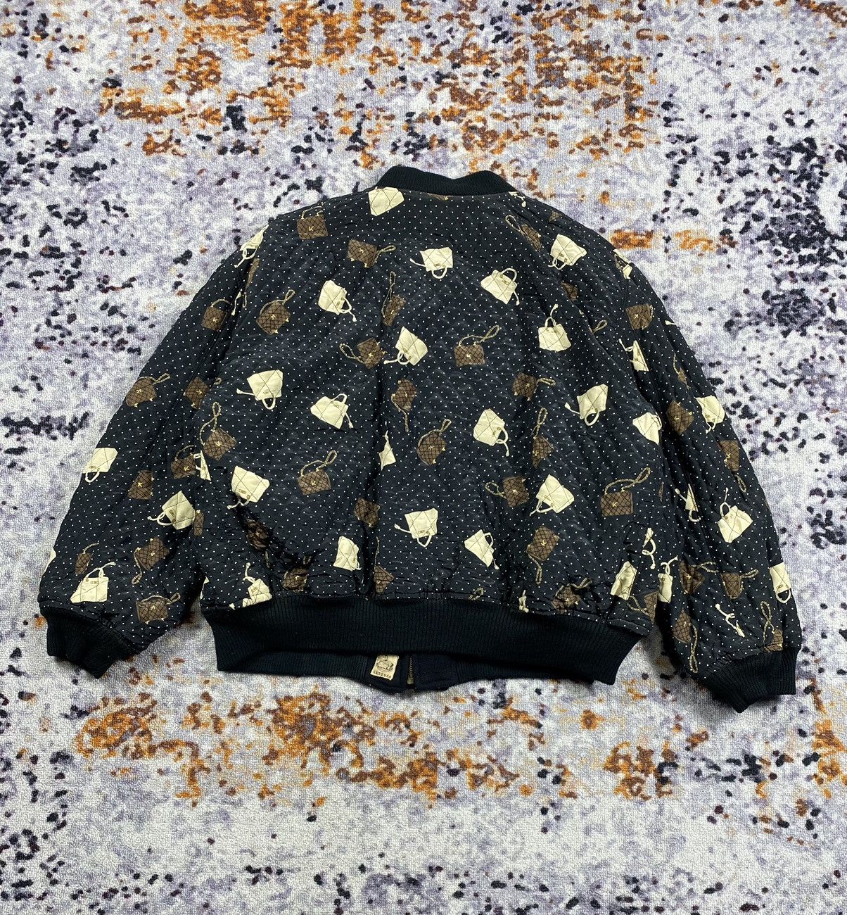 Beauty Beast × Japanese Brand × Vintage Vtg Ketty.sa Bomber Jacket Woll Revesible Balck Size US L / EU 52-54 / 3 - 7 Thumbnail