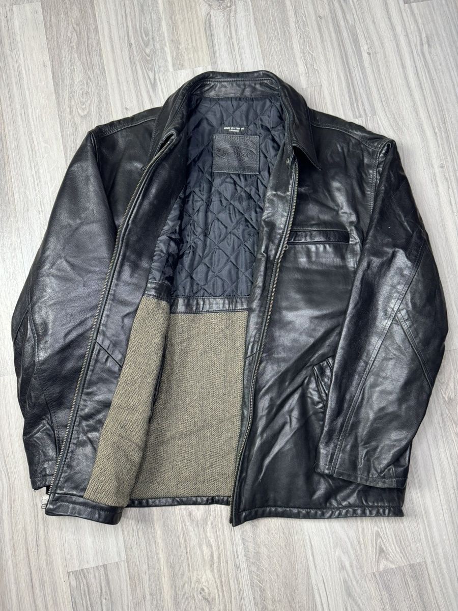 Genuine Leather Rockport 80s 90s Vintage Baggy Detroit Leather Jacket Size US M / EU 48-50 / 2 - 5 Thumbnail