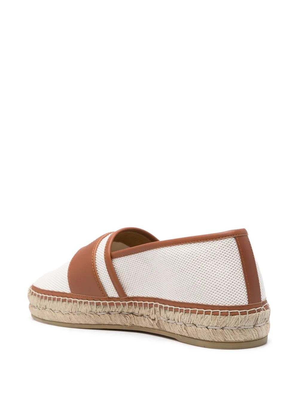 Gucci o1mt1gz0225 Espadrilles With Interlocking G in White/Brown Size US 13 / EU 46 - 3 Thumbnail