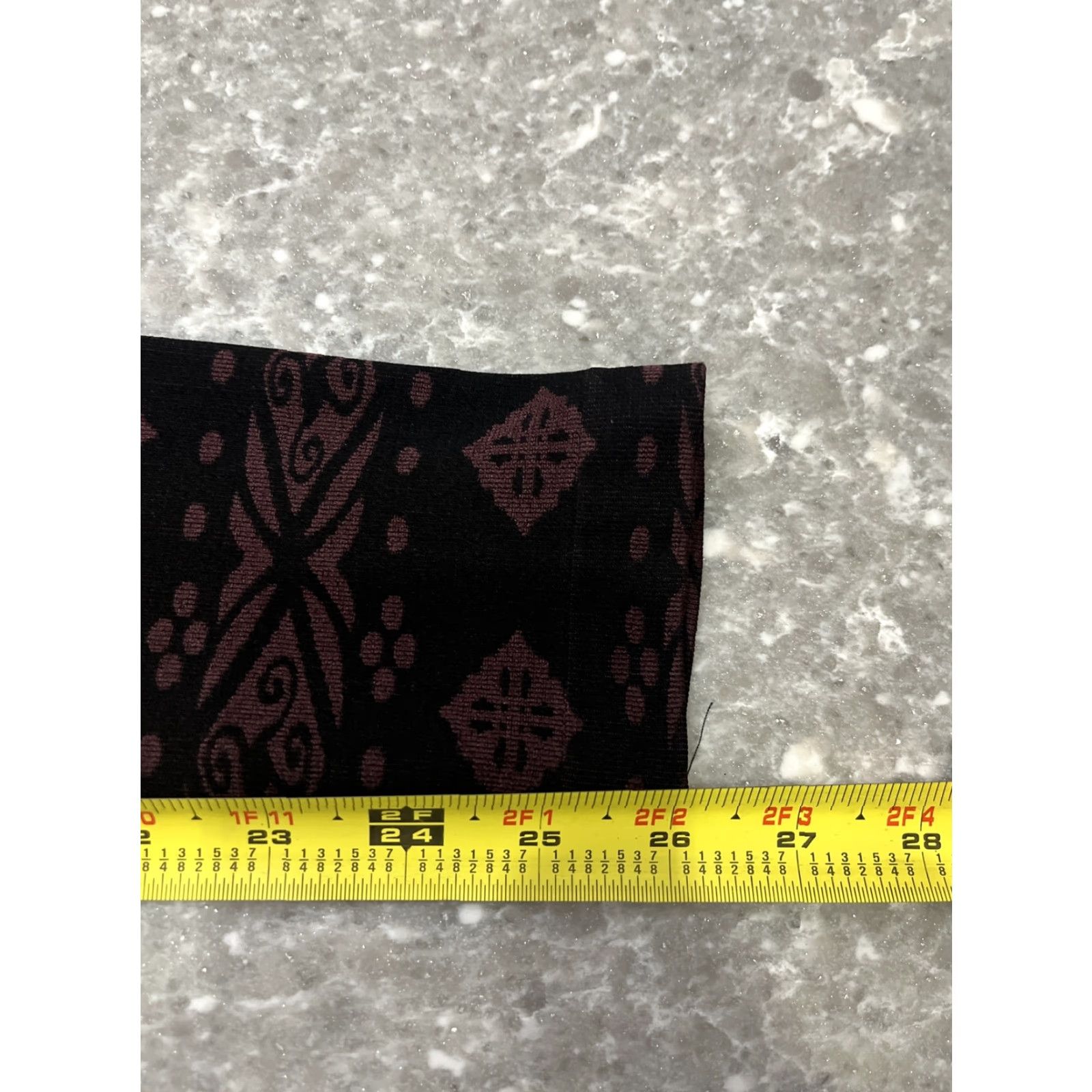 Vintage NWT Aventura Leggings Womens Size S Black Wine Tasting Pattern Nordic Jegging S/M Size 28" / US 6 / IT 42 - 5 Thumbnail