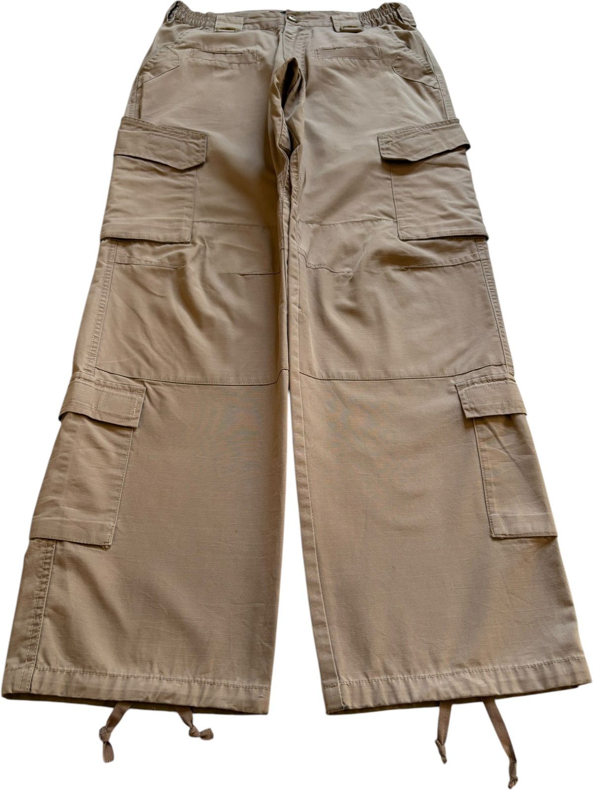 Japanese Brand Vintage Japanese Brand Cargo Multi Pocket Baggy Jeans Size US 31 - 1 Thumbnail
