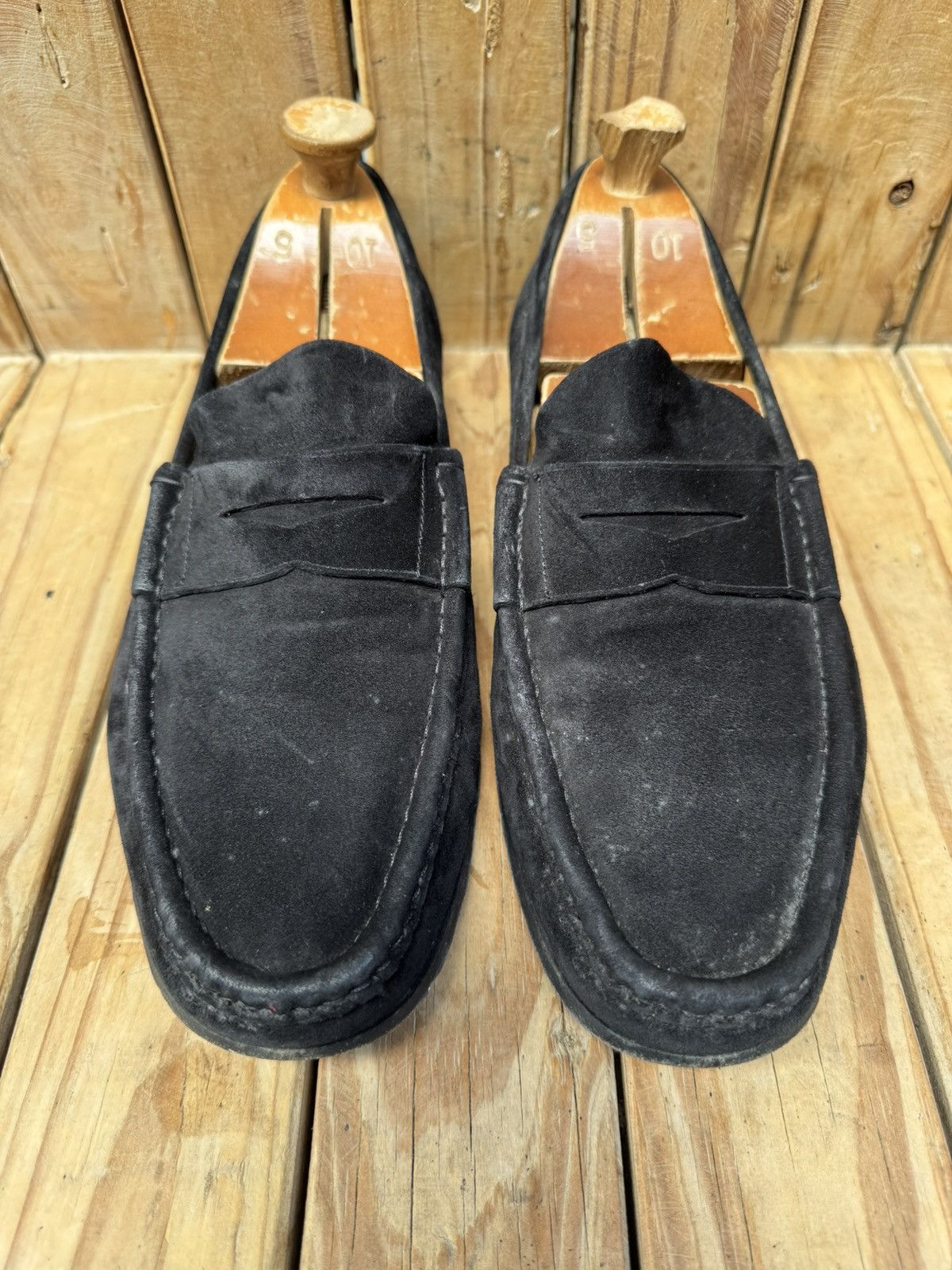 Church's Church’s Men’s suede leather black penny loafers UK 9.5 F Size US 10.5 / EU 43-44 - 4 Thumbnail