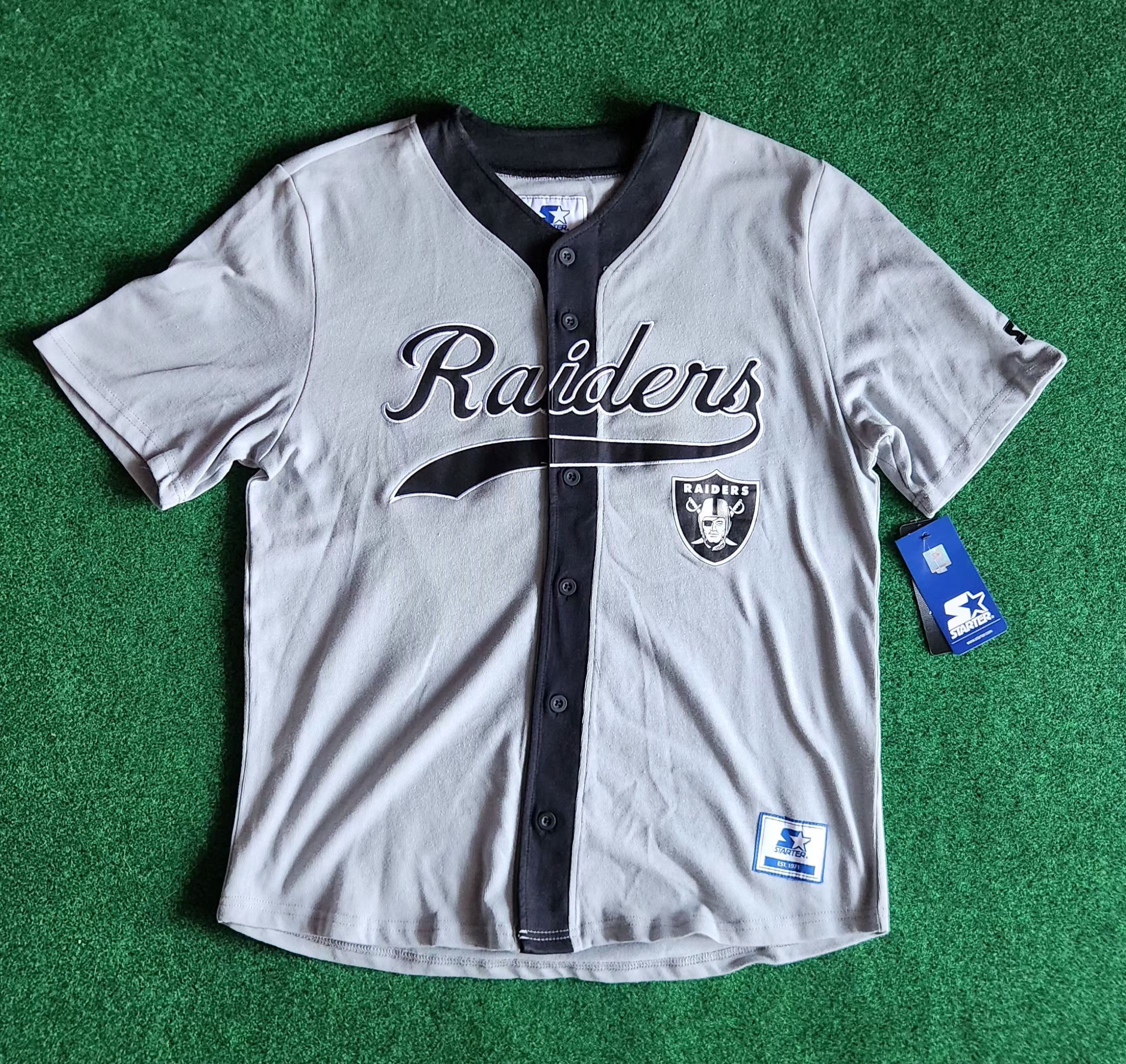 Starter × Vintage Los Angeles Raiders Baseball Starter Jersey Men Size Large Size US L / EU 52-54 / 3 - 1 Thumbnail